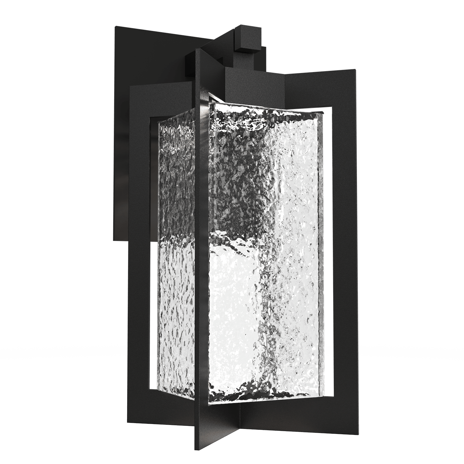ODB0075-01-TB-HC-Hammerton-Studio-Quad-Lantern-18-inch-outdoor-sconce-with-textured-black-finish-and-clear-hammered-blown-glass-shade-and-LED-lamping