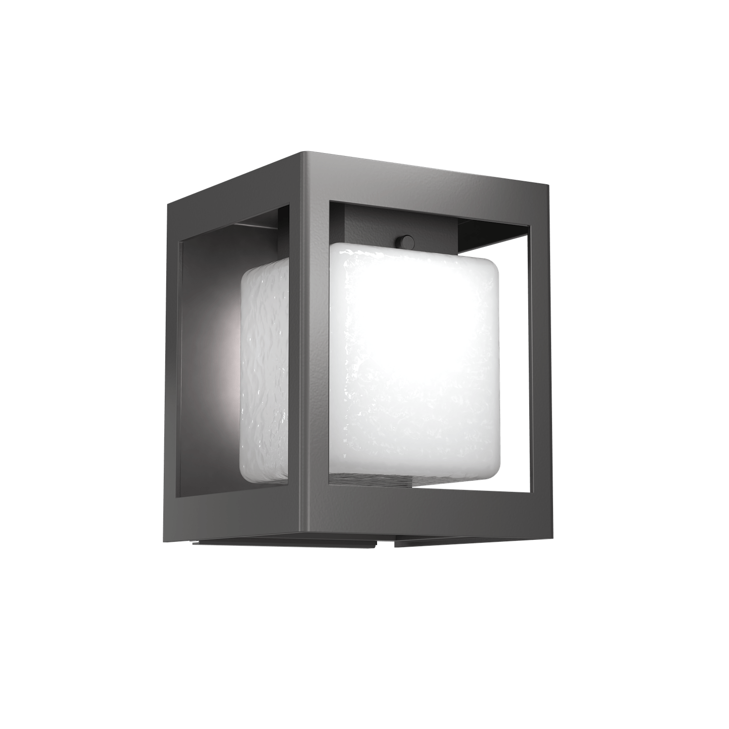 ODB0076-01-AG-HO-Hammerton-Studio-Square-Box-8-inch-outdoor-sconce-with-argento-grey-finish-and-opal-hammered-blown-glass-shade-and-LED-lamping