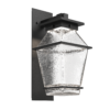 ODB0077-01-TB-C-Hammerton-Studio-Landmark-16-inch-outdoor-arm-sconce-with-textured-black-finish-and-clear-blown-glass-shades-and-LED-lamping