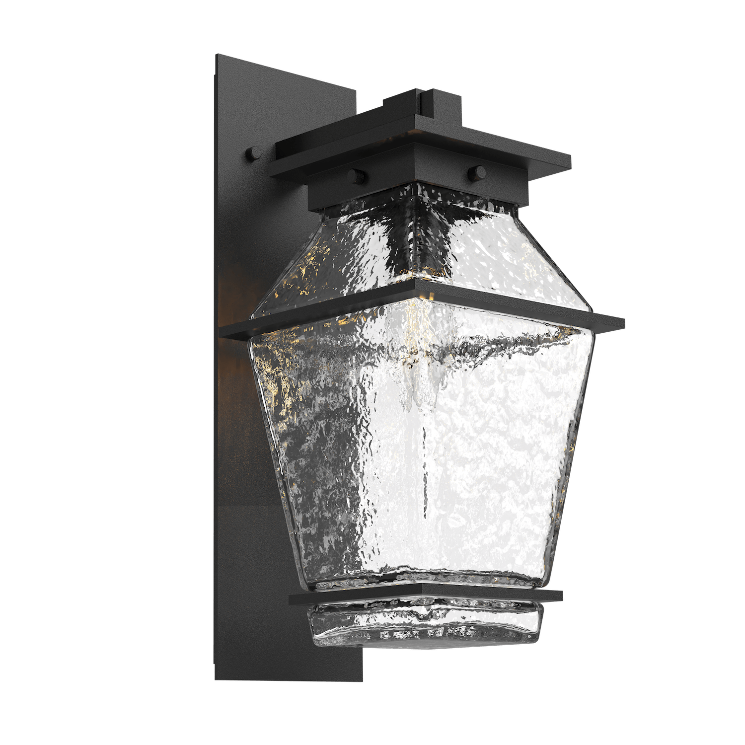 ODB0077-01-TB-C-Hammerton-Studio-Landmark-16-inch-outdoor-arm-sconce-with-textured-black-finish-and-clear-blown-glass-shades-and-incandescent-lamping
