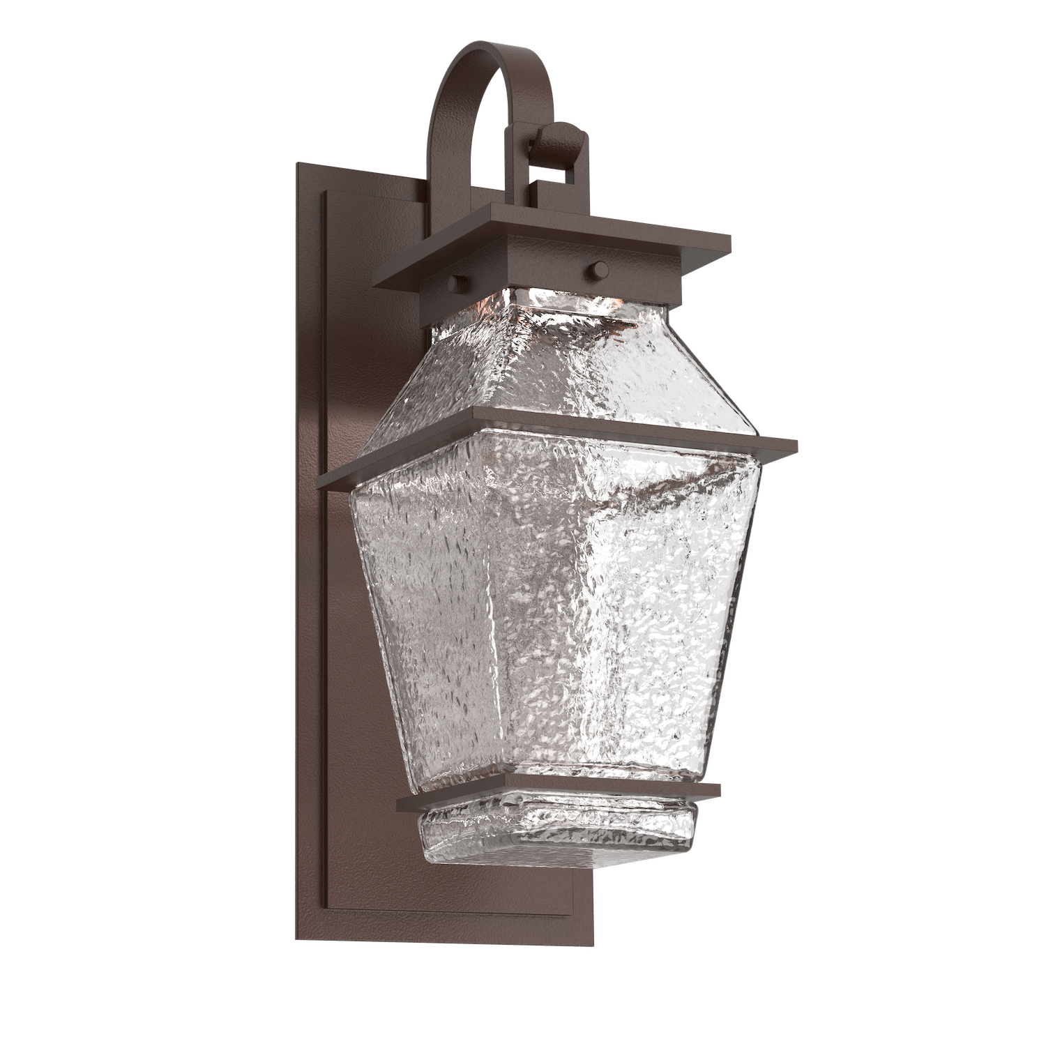 ODB0077-02-SB-C-Hammerton-Studio-Landmark-19-inch-outdoor-sconce-with-shepherds-hook-with-statuary-bronze-finish-and-clear-blown-glass-shades-and-LED-lamping
