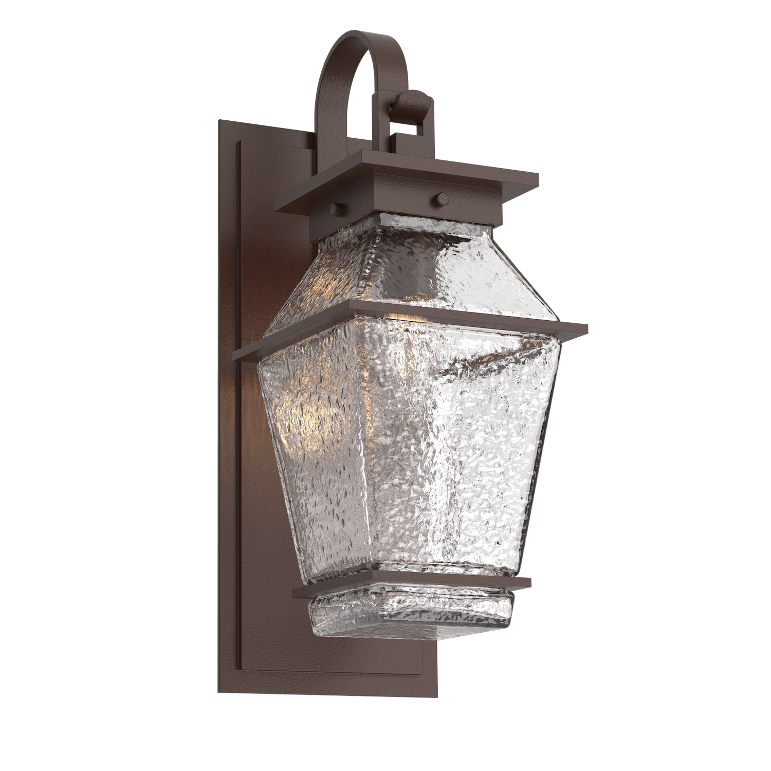 ODB0077-02-SB-C-Hammerton-Studio-Landmark-19-inch-outdoor-sconce-with-shepherds-hook-with-statuary-bronze-finish-and-clear-blown-glass-shades-and-incandescent-lamping