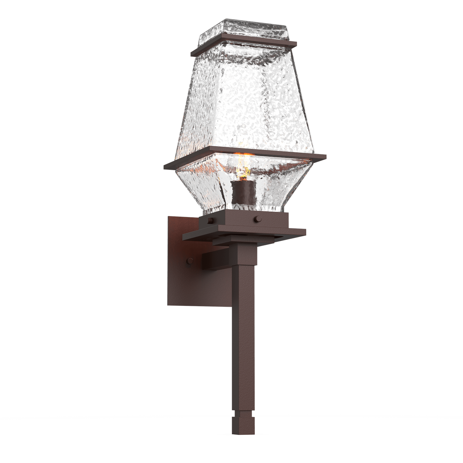 ODB0077-03-SB-C-Hammerton-Studio-Landmark-24-inch-outdoor-torch-sconce-with-statuary-bronze-finish-and-clear-blown-glass-shades-and-incandescent-lamping