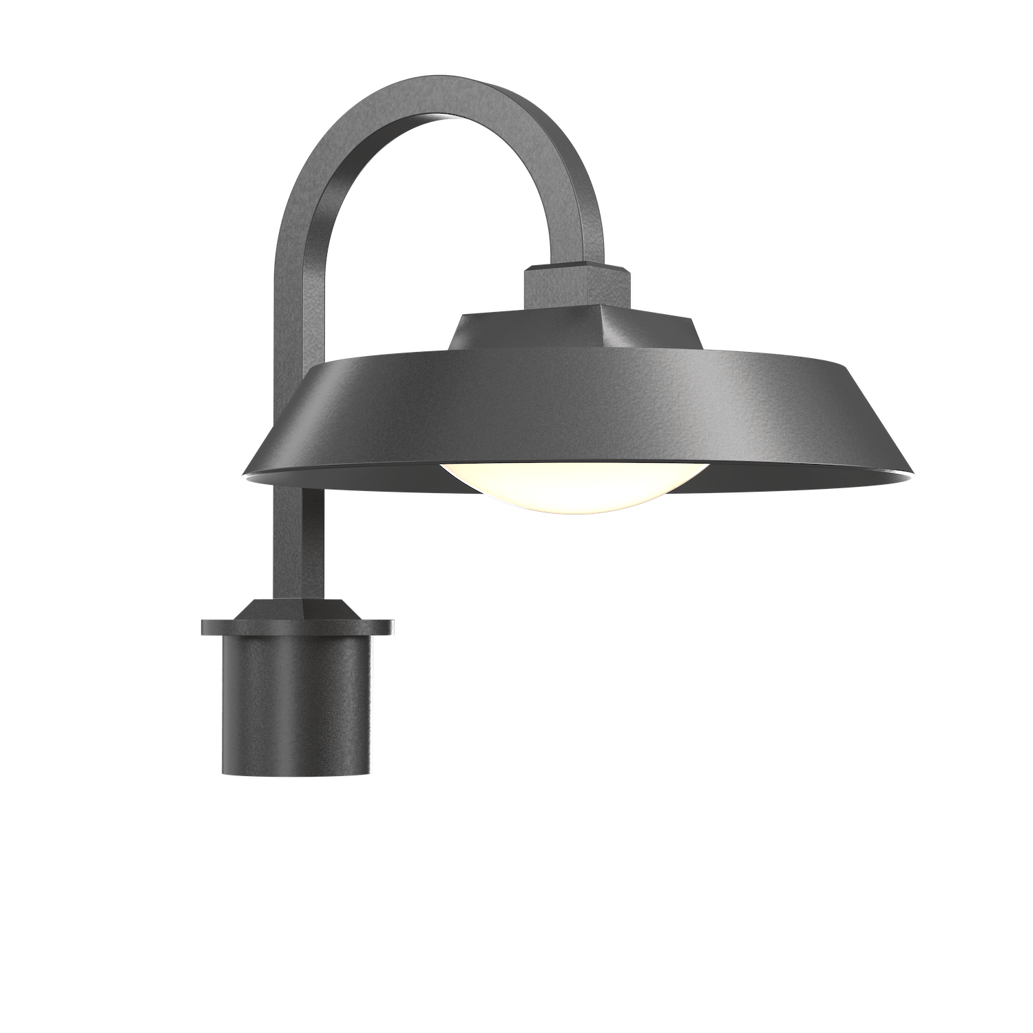 OMB0073-01-AG-O-Hammerton-Studio-Farmhouse-14-inch-postmount-light-with-argento-grey-finish-and-frosted-glass-shade-and-LED-lamping