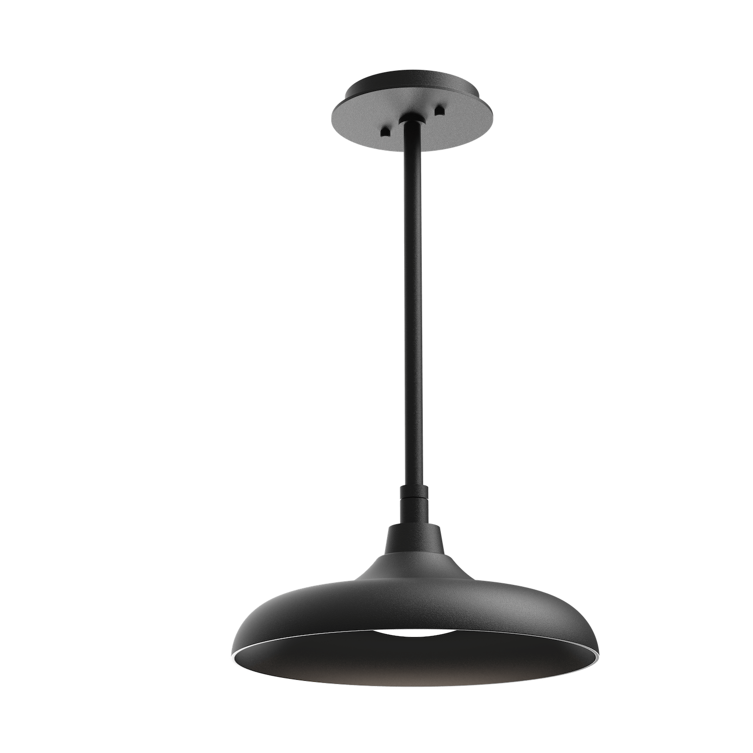 OPB0074-01-TB-O-Hammerton-Studio-Ranch-12-inch-outdoor-pendant-light-with-textured-black-finish-and-frosted-glass-shade-and-LED-lamping