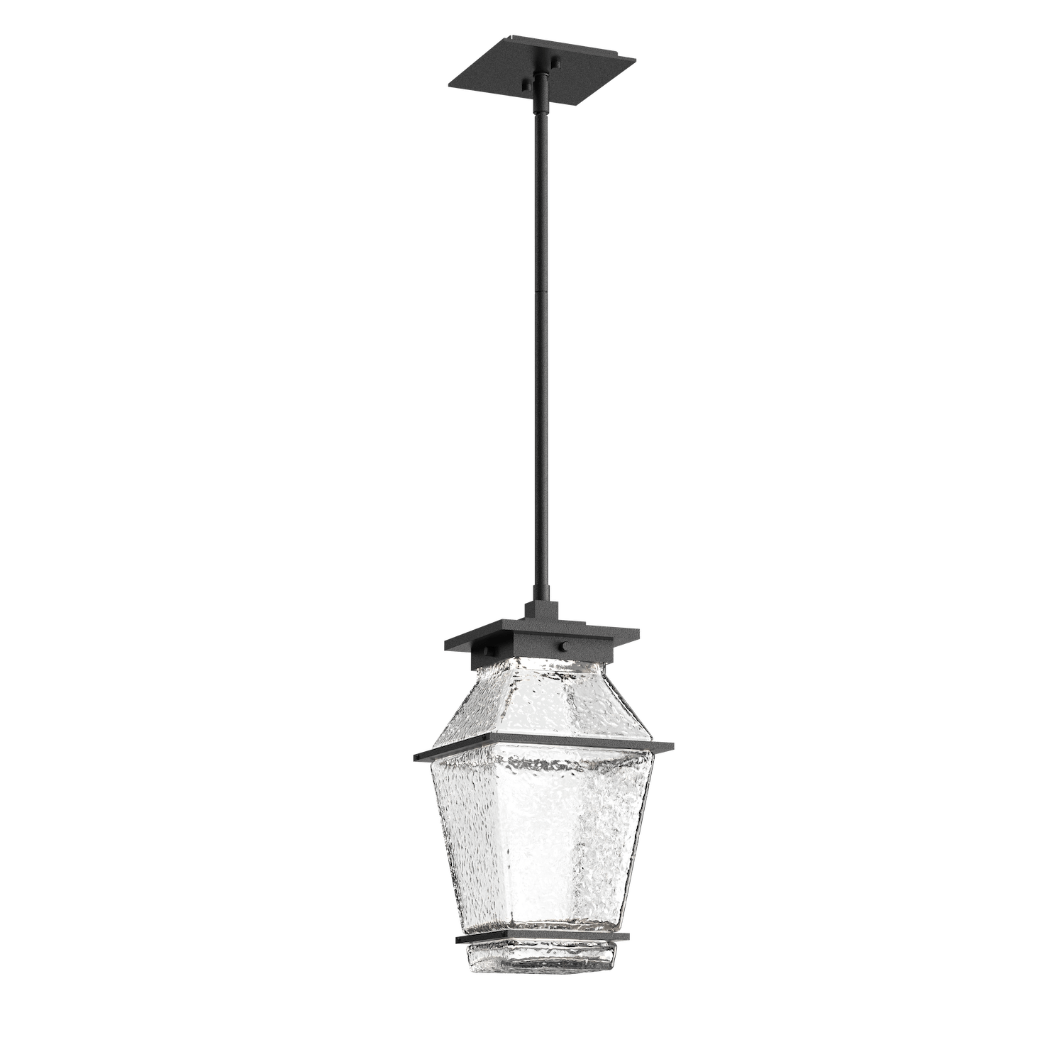 OPB0077-01-TB-C-Hammerton-Studio-Landmark-16-inch-outdoor-pendant-light-with-textured-black-finish-and-clear-blown-glass-shades-and-LED-lamping