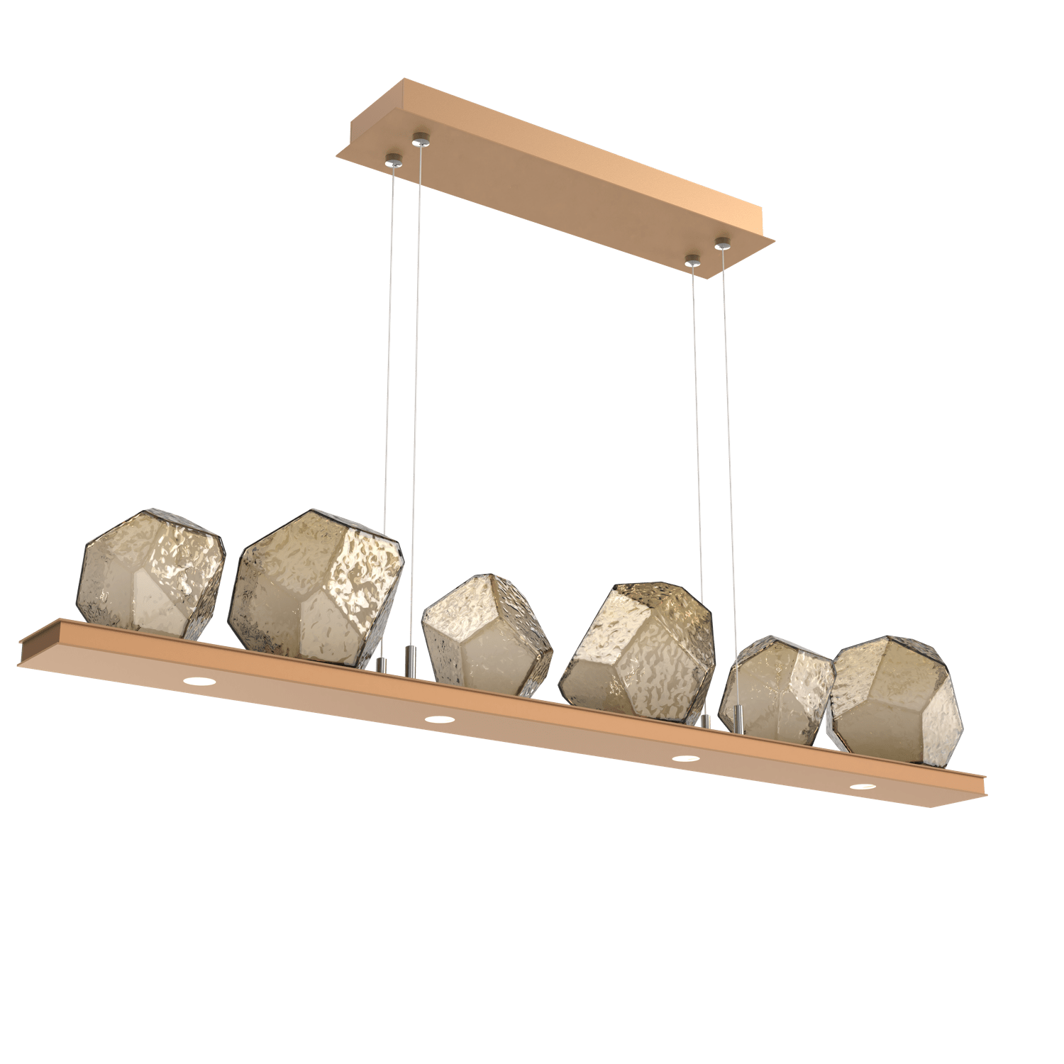 PLB0039-0B-NB-B-Hammerton-Studio-Gem-44-inch-linear-chandelier-with-novel-brass-finish-and-bronze-blown-glass-shades-and-LED-lamping