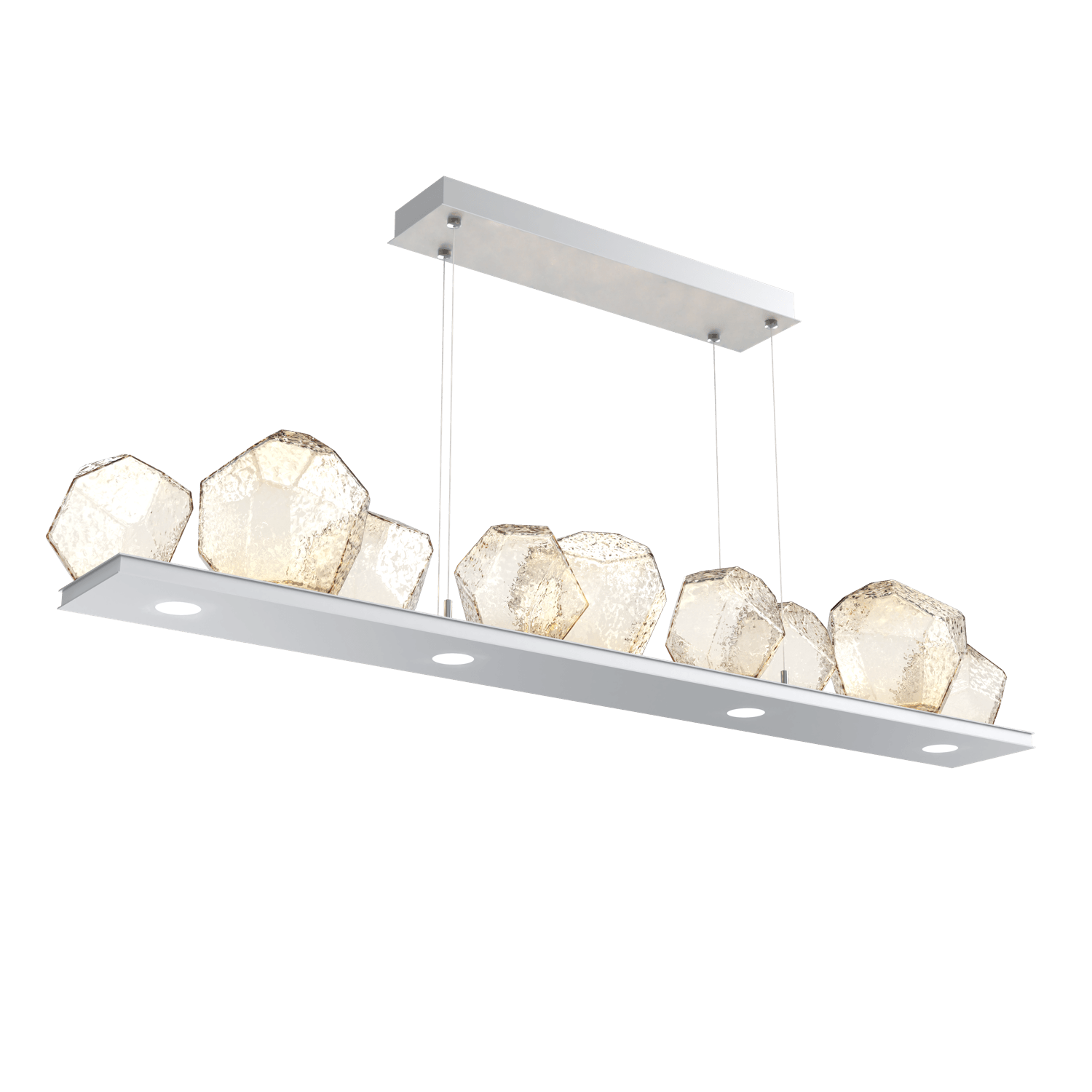 PLB0039-0C-CS-A-Hammerton-Studio-Gem-59-inch-linear-chandelier-with-classic-silver-finish-and-amber-blown-glass-shades-and-LED-lamping