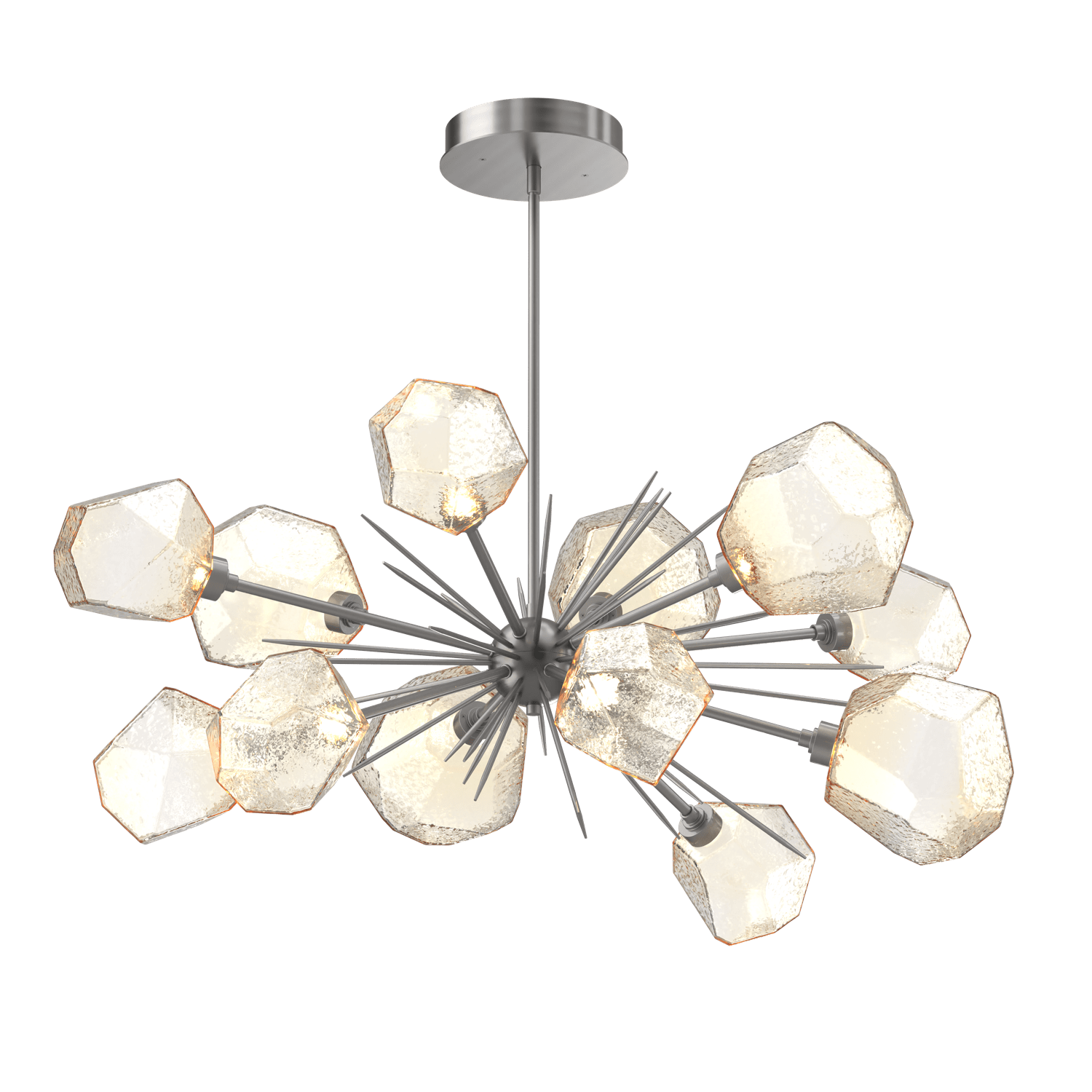 PLB0039-0D-SN-A-Hammerton-Studio-Gem-43-inch-oval-starburst-chandelier-with-satin-nickel-finish-and-amber-blown-glass-shades-and-LED-lamping