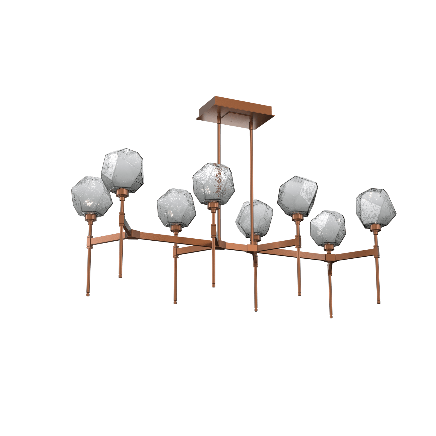 PLB0039-50-BB-S-Hammerton-Studio-Gem-50-inch-linear-belvedere-chandelier-with-burnished-bronze-finish-and-smoke-blown-glass-shades-and-LED-lamping