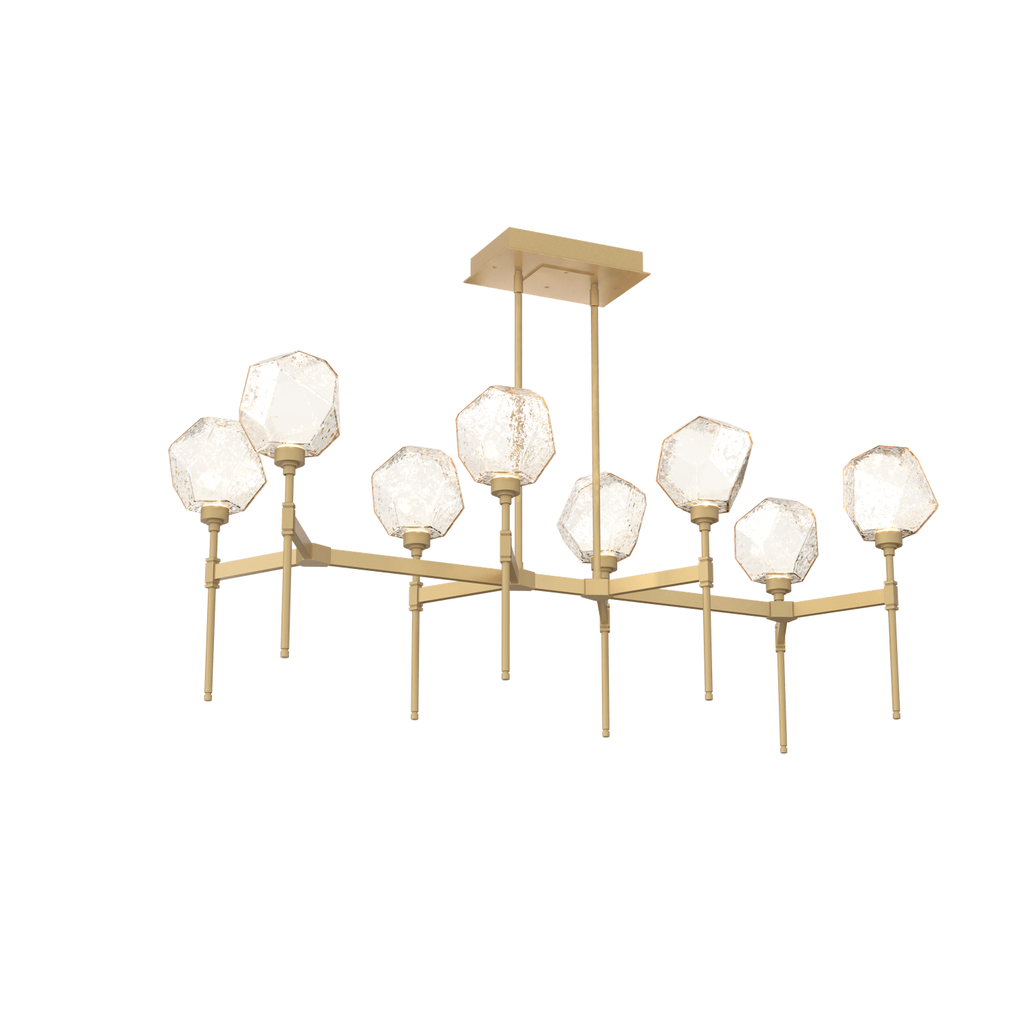 PLB0039-50-GB-A-Hammerton-Studio-Gem-50-inch-linear-belvedere-chandelier-with-gilded-brass-finish-and-amber-blown-glass-shades-and-LED-lamping