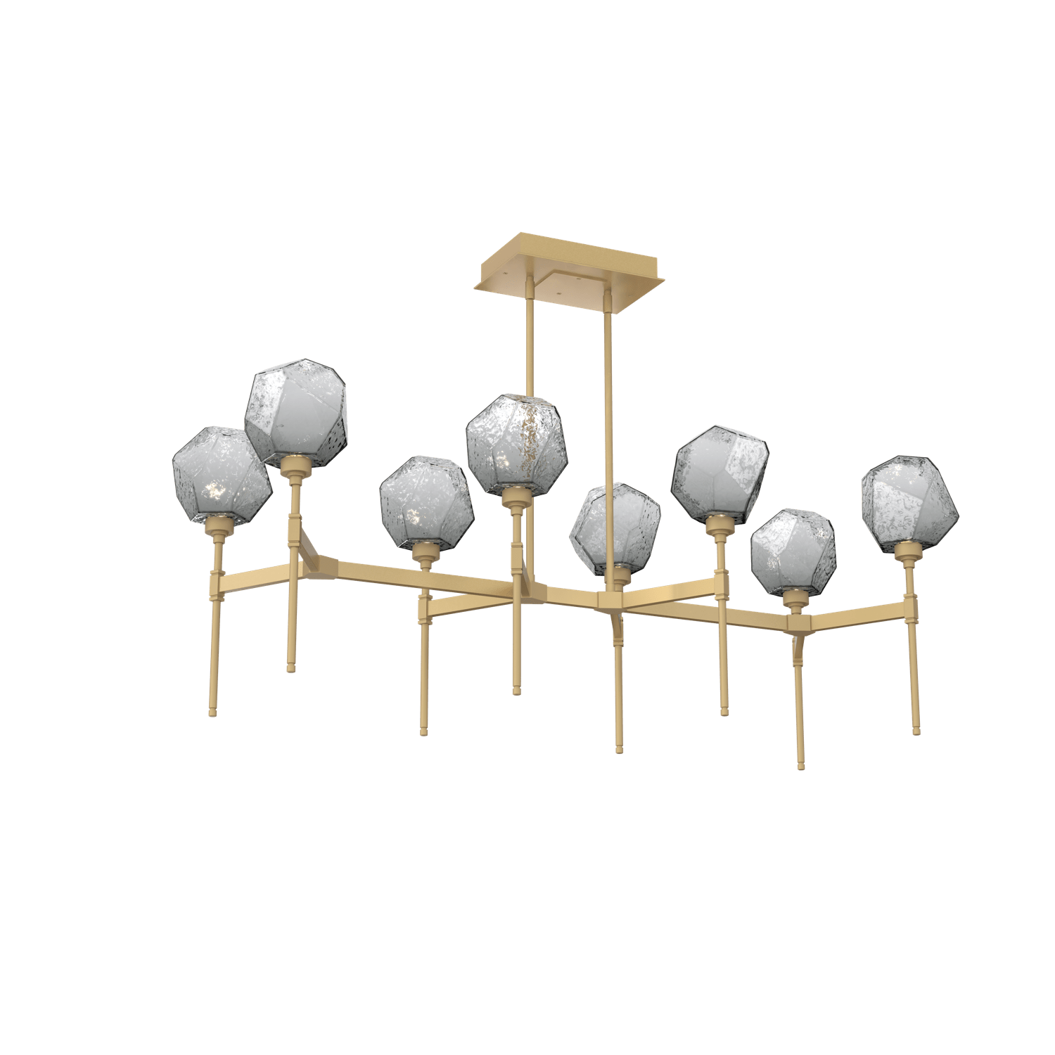 PLB0039-50-GB-S-Hammerton-Studio-Gem-50-inch-linear-belvedere-chandelier-with-gilded-brass-finish-and-smoke-blown-glass-shades-and-LED-lamping