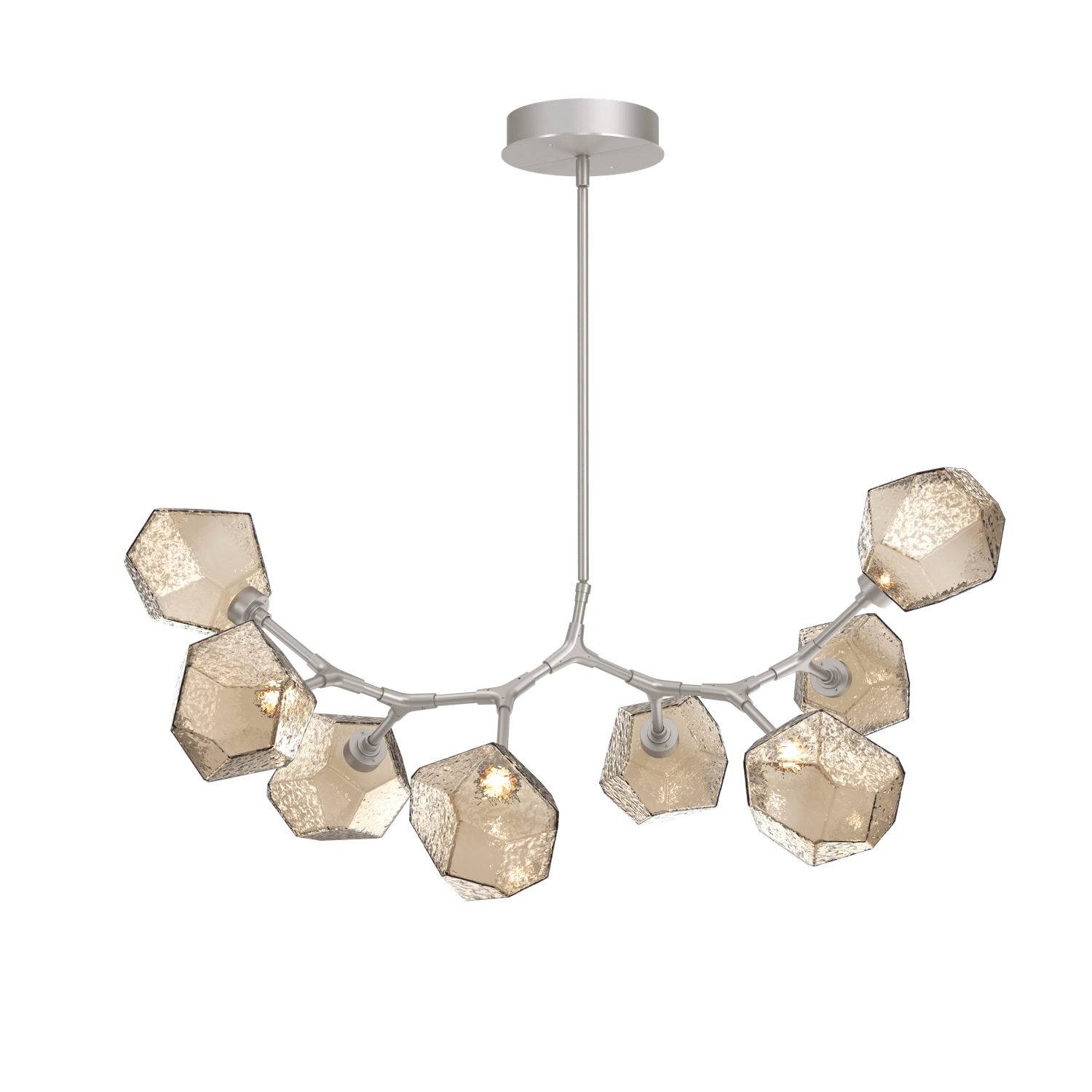 PLB0039-BB-BS-B-Hammerton-Studio-Gem-8-light-modern-branch-chandelier-with-metallic-beige-silver-finish-and-bronze-blown-glass-shades-and-LED-lamping