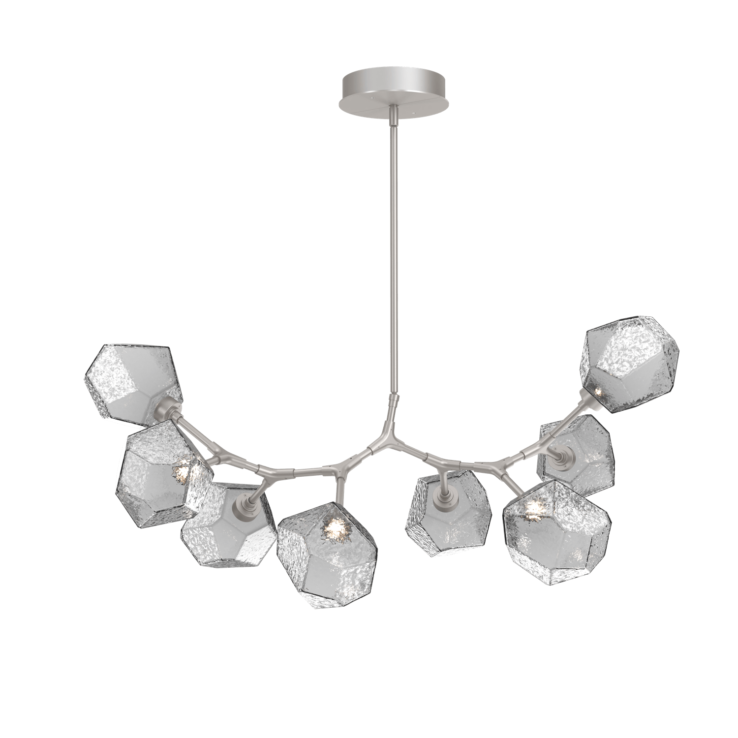 PLB0039-BB-BS-S-Hammerton-Studio-Gem-8-light-modern-branch-chandelier-with-metallic-beige-silver-finish-and-smoke-blown-glass-shades-and-LED-lamping