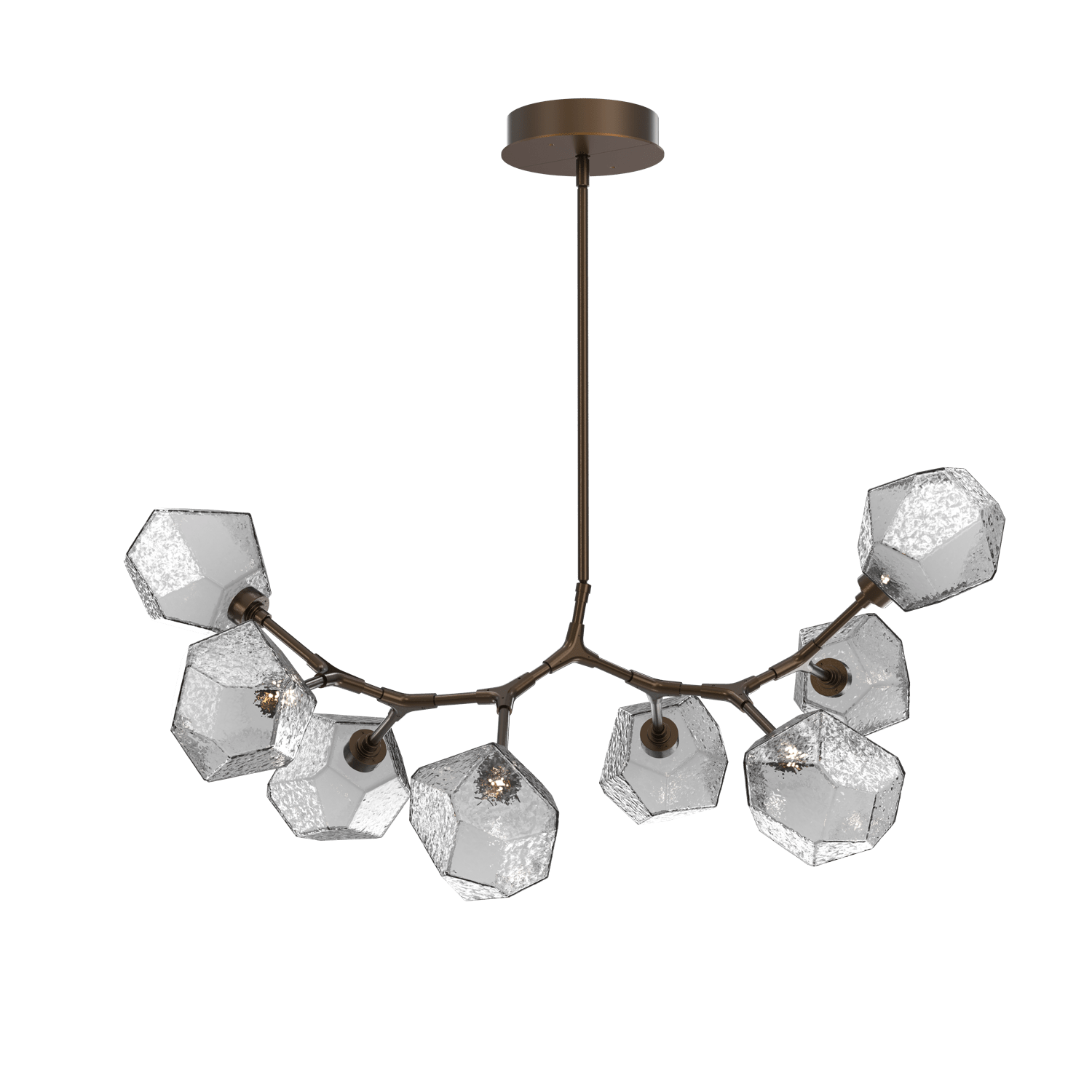 PLB0039-BB-FB-S-Hammerton-Studio-Gem-8-light-modern-branch-chandelier-with-flat-bronze-finish-and-smoke-blown-glass-shades-and-LED-lamping