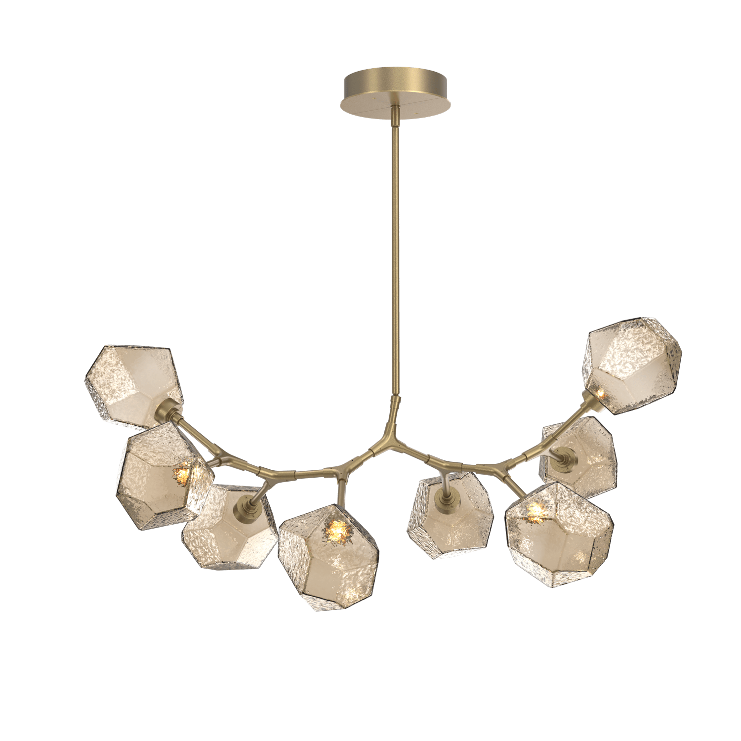 PLB0039-BB-GB-B-Hammerton-Studio-Gem-8-light-modern-branch-chandelier-with-gilded-brass-finish-and-bronze-blown-glass-shades-and-LED-lamping