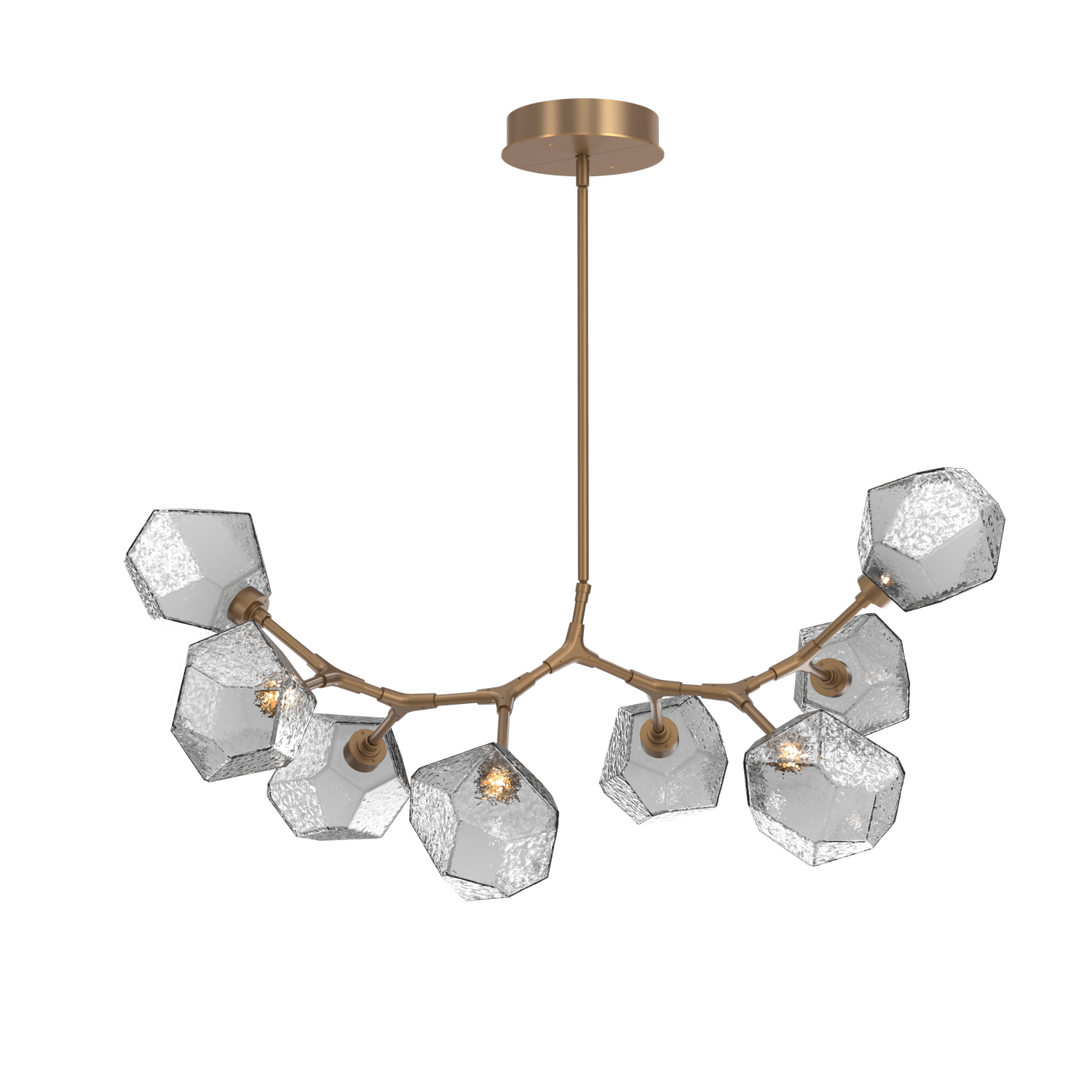 PLB0039-BB-NB-S-Hammerton-Studio-Gem-8-light-modern-branch-chandelier-with-novel-brass-finish-and-smoke-blown-glass-shades-and-LED-lamping
