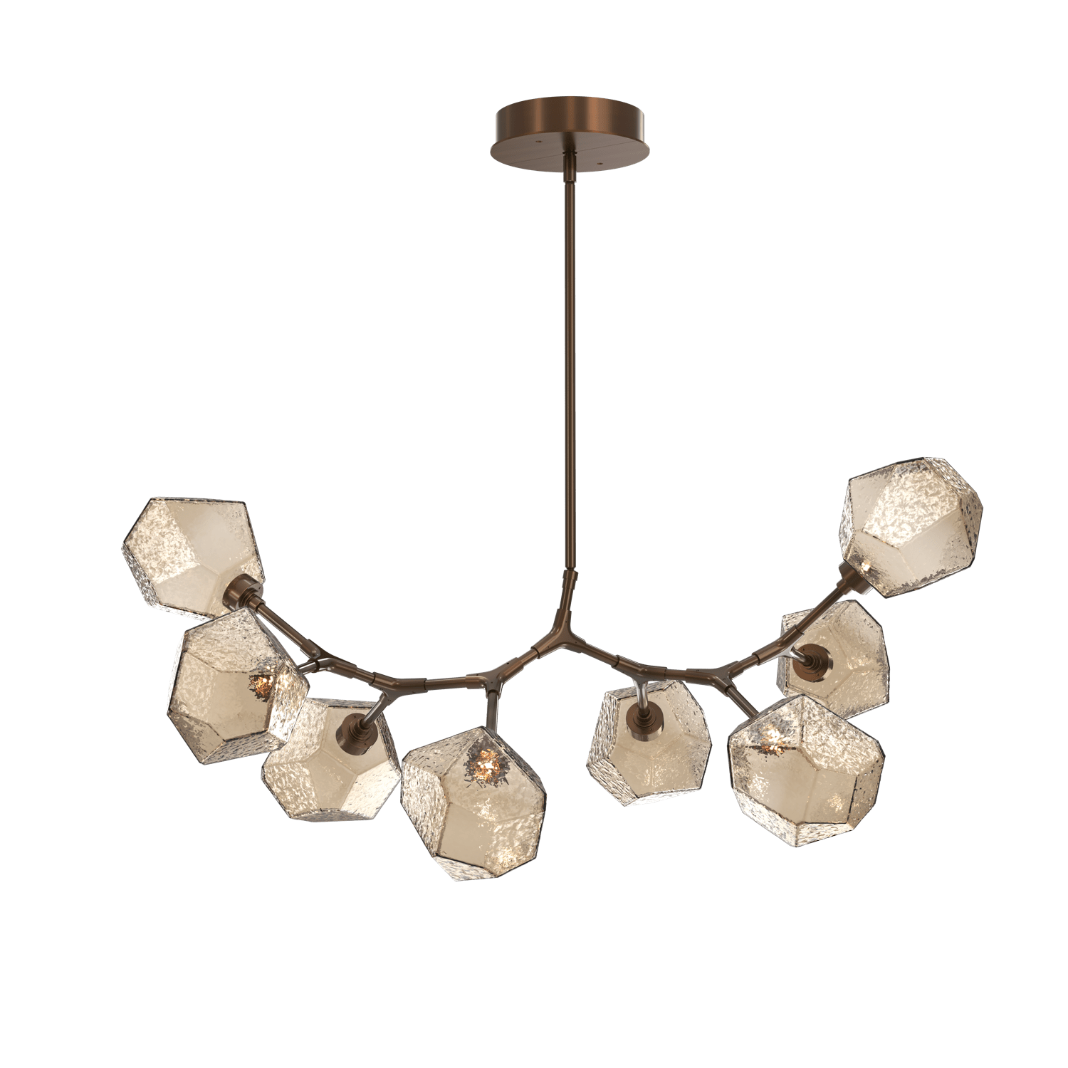 PLB0039-BB-RB-B-Hammerton-Studio-Gem-8-light-modern-branch-chandelier-with-oil-rubbed-bronze-finish-and-bronze-blown-glass-shades-and-LED-lamping