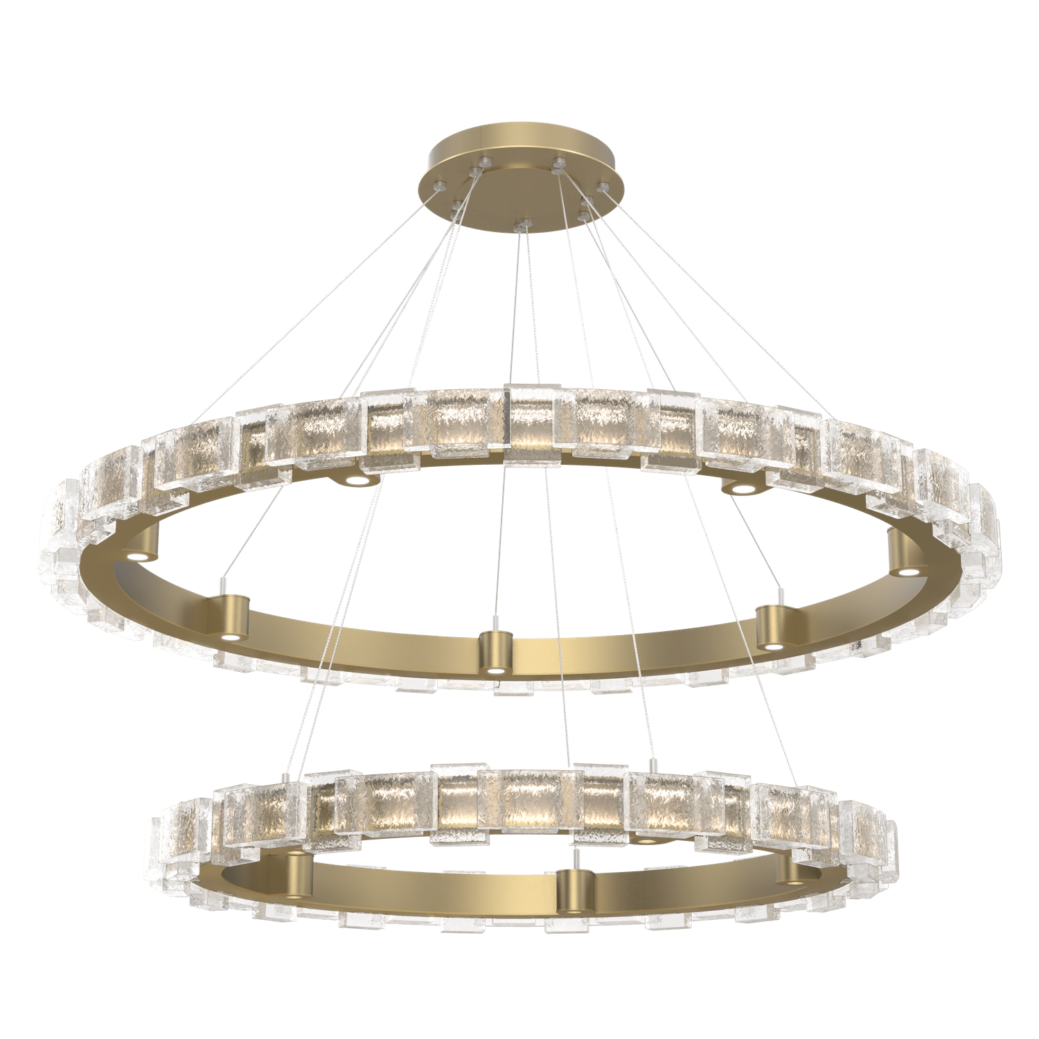 CHB0087-2T-GB-TE-Hammerton-Studio-Tessera-50-inch-two-tier-ring-chandelier-with-gilded-brass-finish-and-clear-tetro-cast-glass-shade-and-LED-lamping