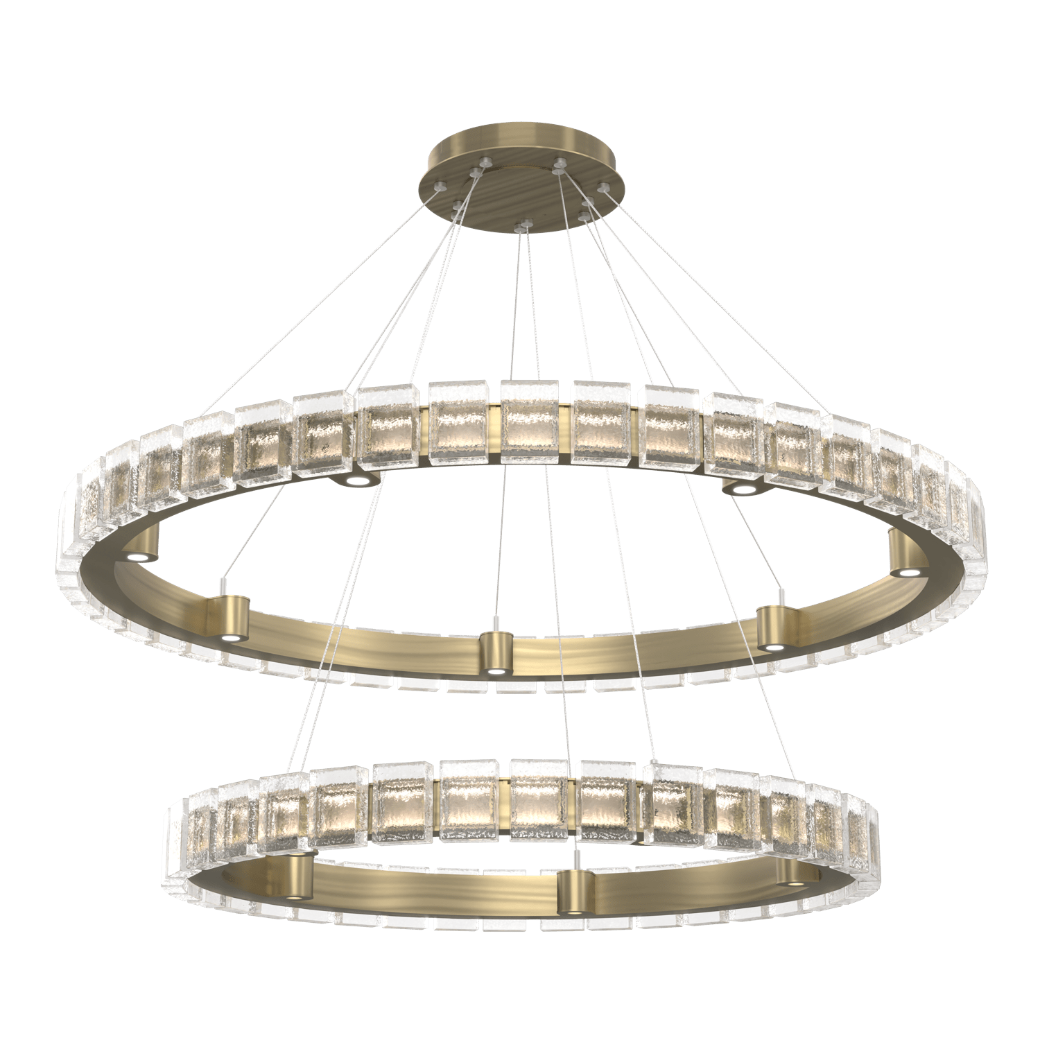 CHB0087-2T-HB-TP-Hammerton-Studio-Tessera-50-inch-two-tier-ring-chandelier-with-heritage-brass-finish-and-clear-pave-cast-glass-shade-and-LED-lamping
