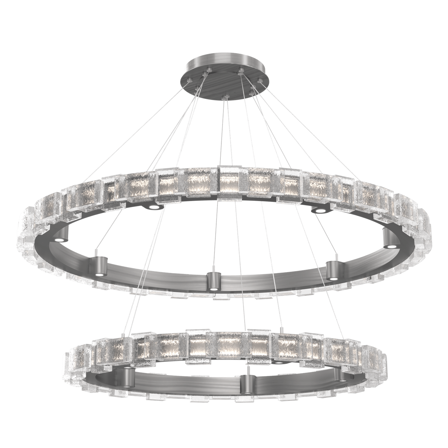 CHB0087-2T-SN-TE-Hammerton-Studio-Tessera-50-inch-two-tier-ring-chandelier-with-satin-nickel-finish-and-clear-tetro-cast-glass-shade-and-LED-lamping