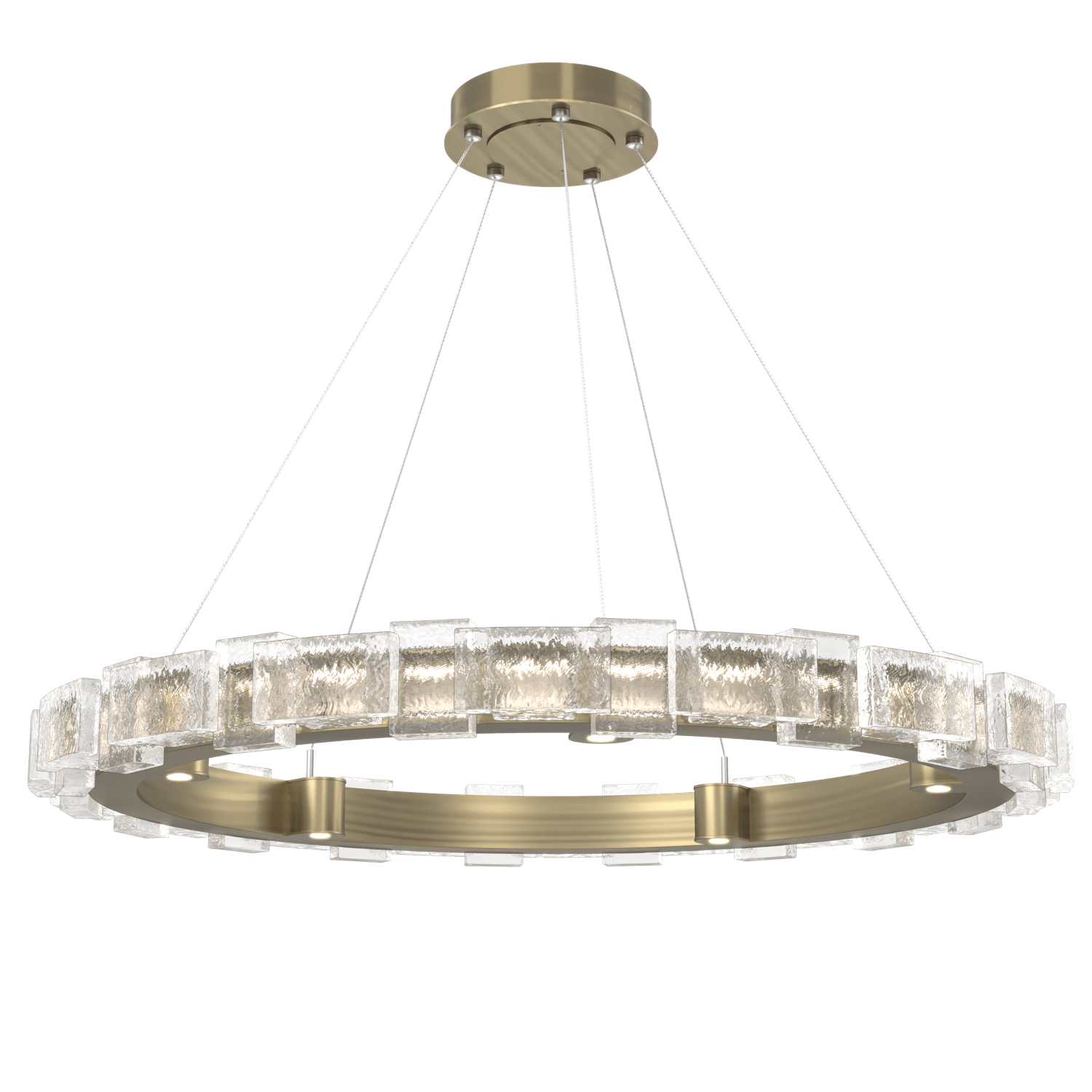 CHB0087-38-HB-TE-Hammerton-Studio-Tessera-38-inch-ring-chandelier-with-heritage-brass-finish-and-clear-tetro-cast-glass-shade-and-LED-lamping
