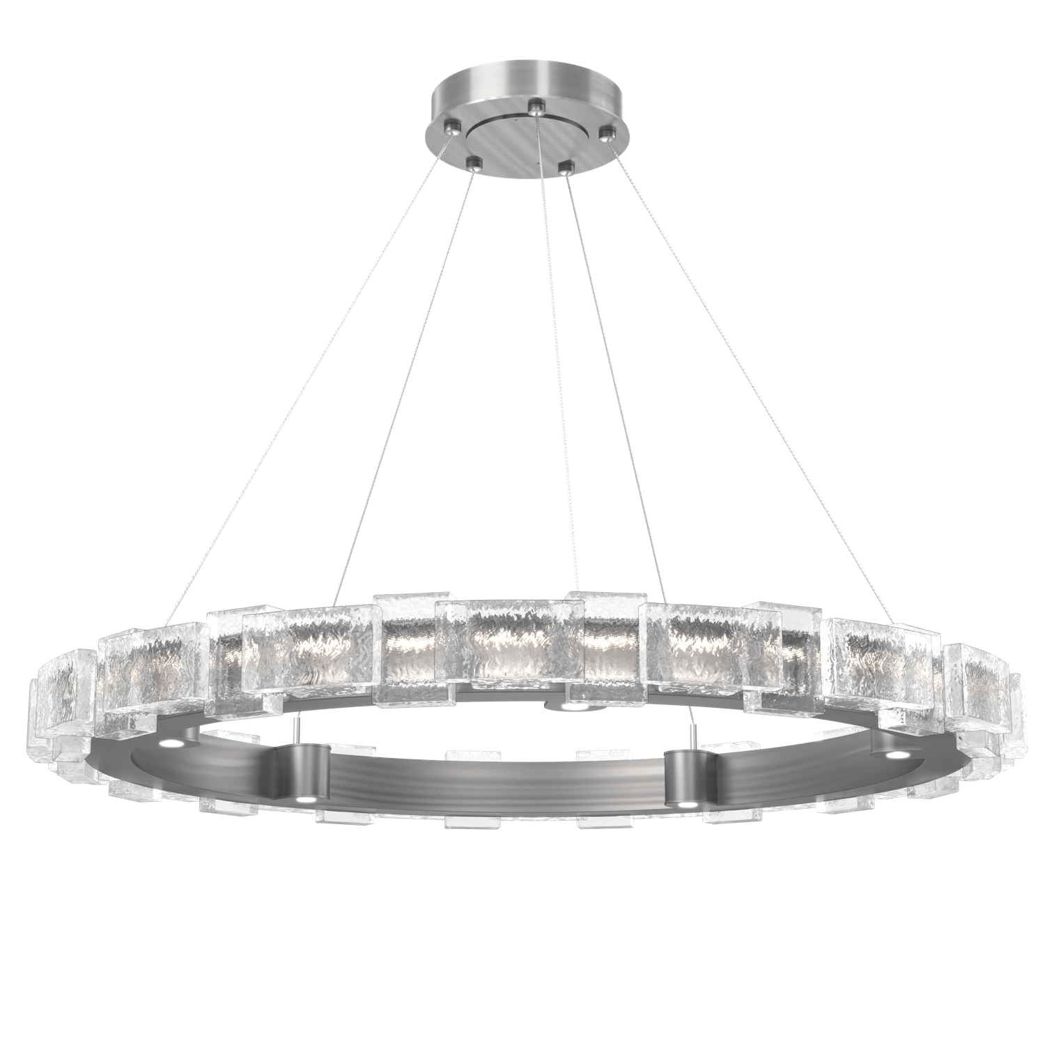 CHB0087-38-SN-TE-Hammerton-Studio-Tessera-38-inch-ring-chandelier-with-satin-nickel-finish-and-clear-tetro-cast-glass-shade-and-LED-lamping