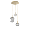 CHB0089-03-GB-S-Hammerton-Studio-Mesa-3-light-multi-pendant-chandelier-with-gilded-brass-finish-and-smoke-blown-glass-shades-and-LED-lamping