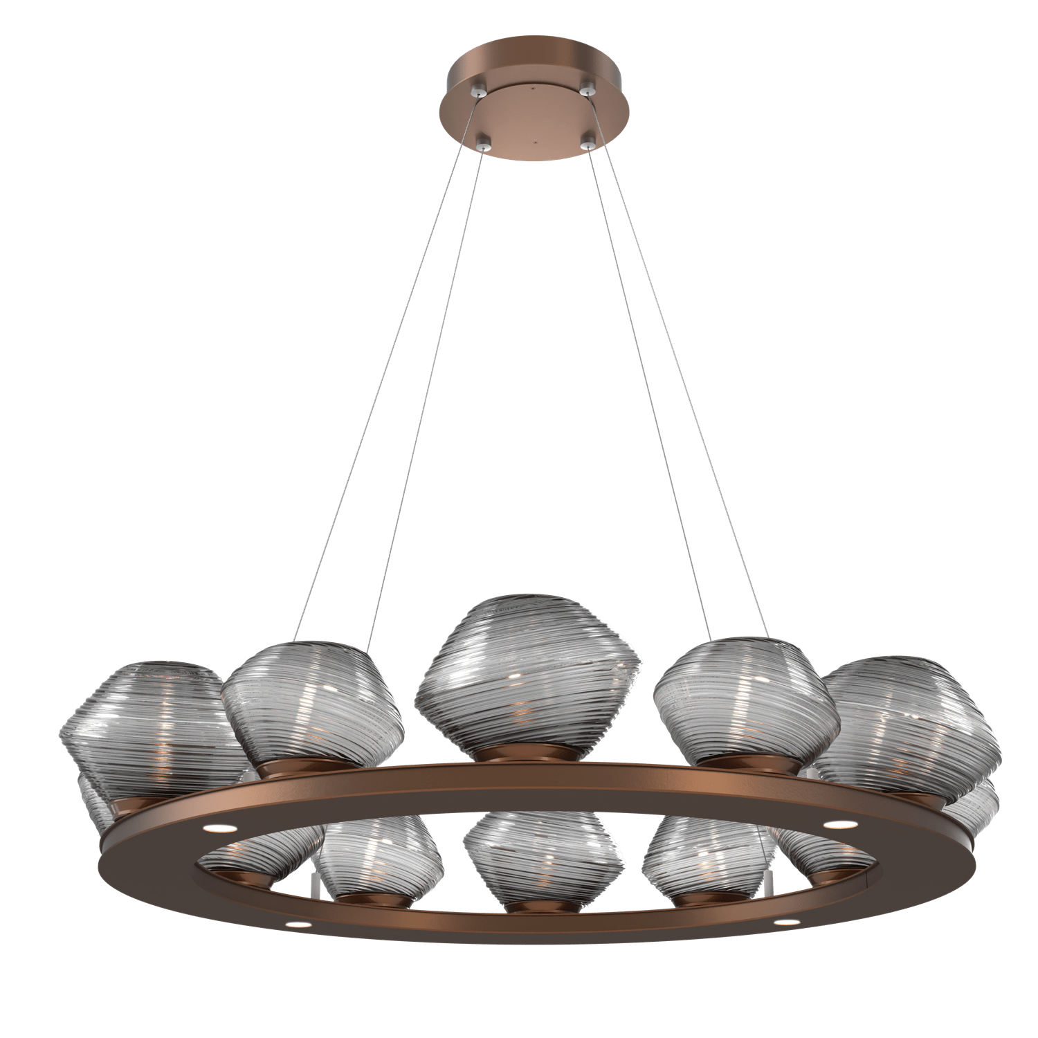 CHB0089-0C-BB-S-Hammerton-Studio-Mesa-36-inch-ring-chandelier-with-burnished-bronze-finish-and-smoke-blown-glass-shades-and-LED-lamping