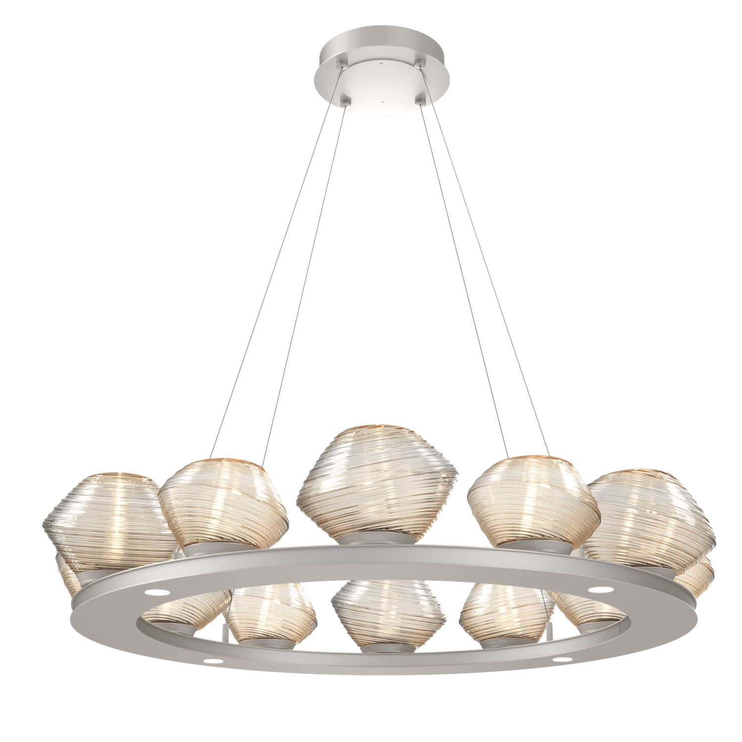 CHB0089-0C-BS-A-Hammerton-Studio-Mesa-36-inch-ring-chandelier-with-metallic-beige-silver-finish-and-amber-blown-glass-shades-and-LED-lamping