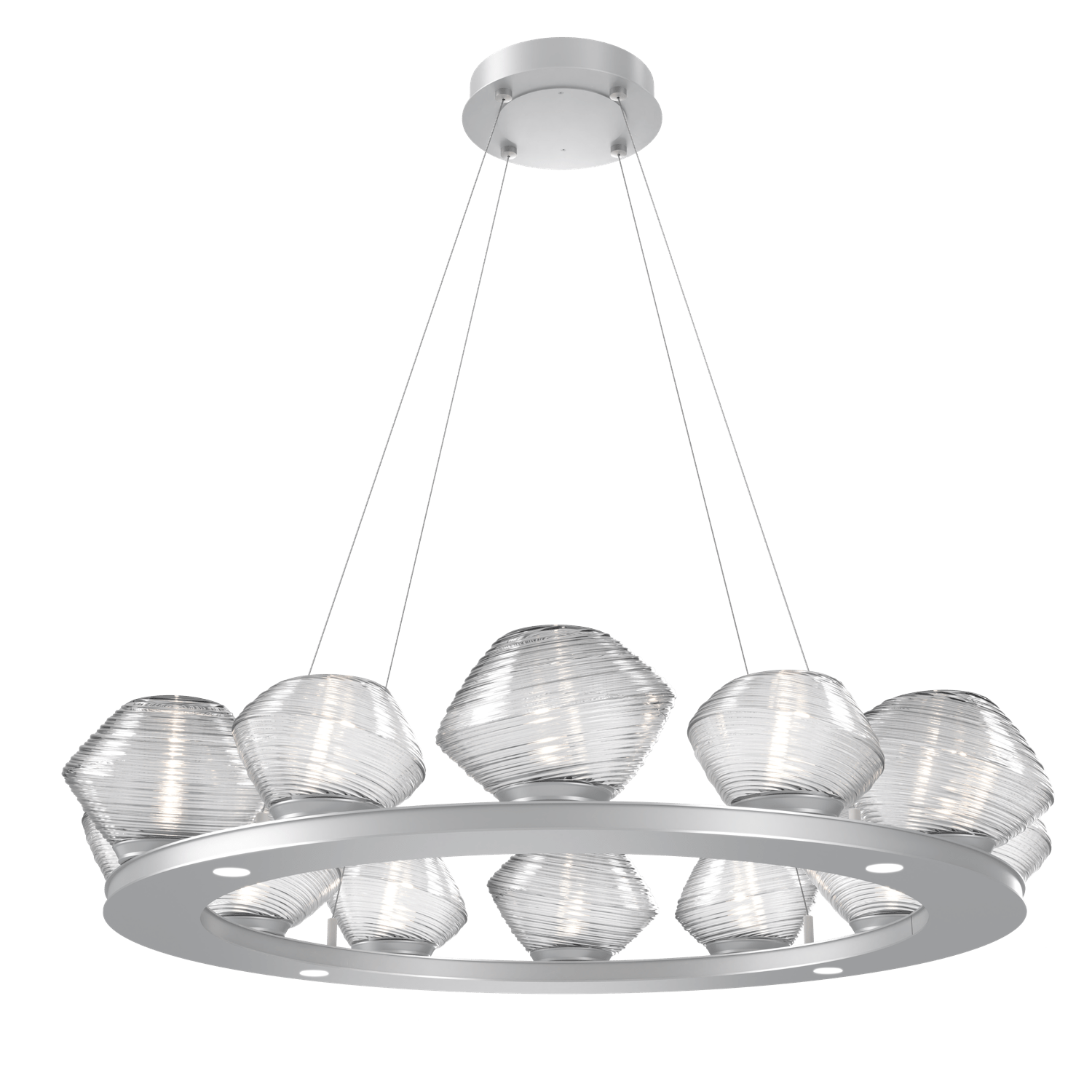 CHB0089-0C-CS-C-Hammerton-Studio-Mesa-36-inch-ring-chandelier-with-classic-silver-finish-and-clear-blown-glass-shades-and-LED-lamping