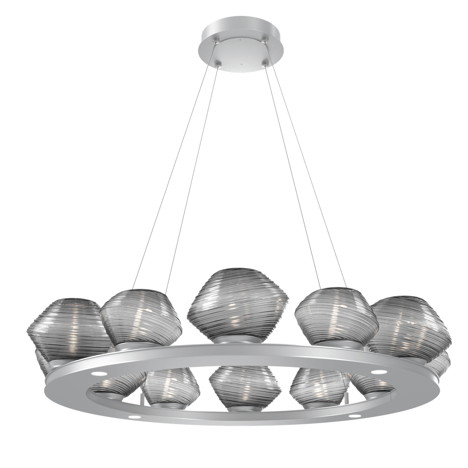 CHB0089-0C-CS-S-Hammerton-Studio-Mesa-36-inch-ring-chandelier-with-classic-silver-finish-and-smoke-blown-glass-shades-and-LED-lamping