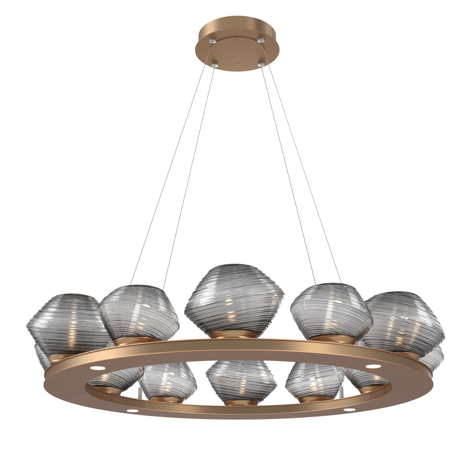 CHB0089-0C-NB-S-Hammerton-Studio-Mesa-36-inch-ring-chandelier-with-novel-brass-finish-and-smoke-blown-glass-shades-and-LED-lamping