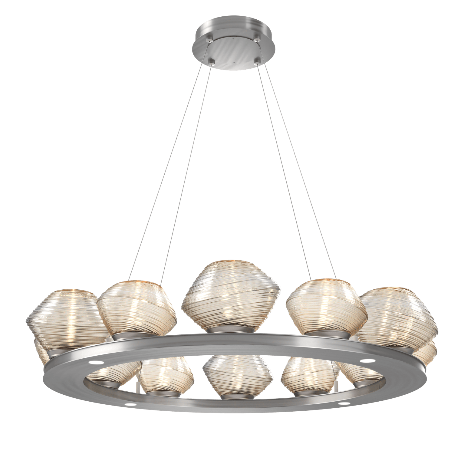 CHB0089-0C-SN-A-Hammerton-Studio-Mesa-36-inch-ring-chandelier-with-satin-nickel-finish-and-amber-blown-glass-shades-and-LED-lamping