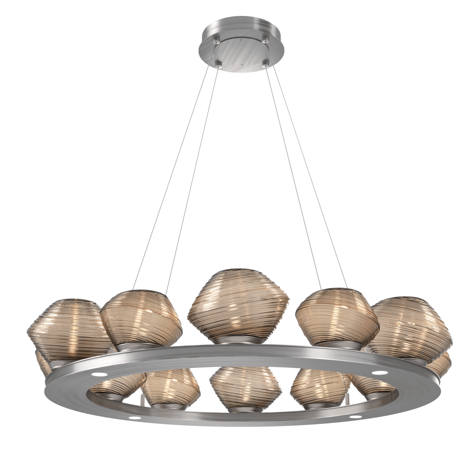 CHB0089-0C-SN-B-Hammerton-Studio-Mesa-36-inch-ring-chandelier-with-satin-nickel-finish-and-bronze-blown-glass-shades-and-LED-lamping