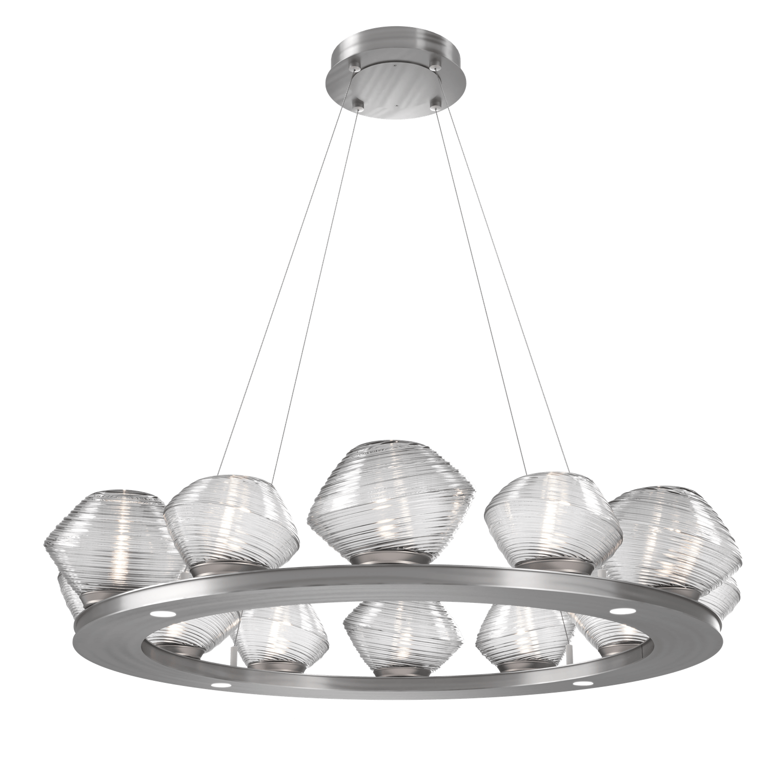 CHB0089-0C-SN-C-Hammerton-Studio-Mesa-36-inch-ring-chandelier-with-satin-nickel-finish-and-clear-blown-glass-shades-and-LED-lamping
