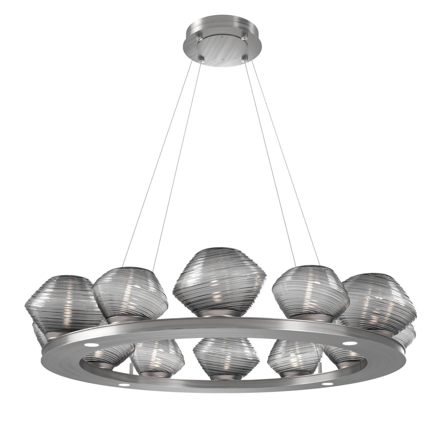 CHB0089-0C-SN-S-Hammerton-Studio-Mesa-36-inch-ring-chandelier-with-satin-nickel-finish-and-smoke-blown-glass-shades-and-LED-lamping