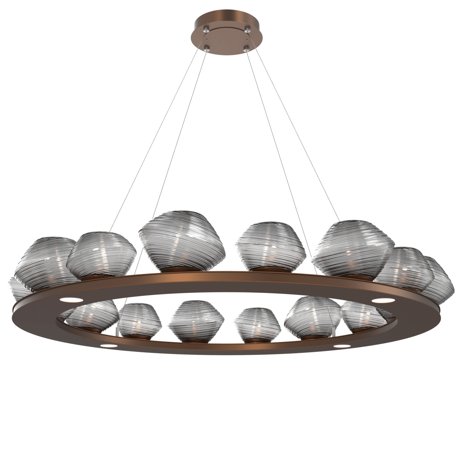 CHB0089-0D-BB-S-Hammerton-Studio-Mesa-48-inch-ring-chandelier-with-burnished-bronze-finish-and-smoke-blown-glass-shades-and-LED-lamping