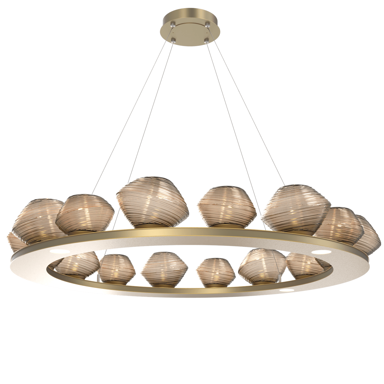 CHB0089-0D-GB-B-Hammerton-Studio-Mesa-48-inch-ring-chandelier-with-gilded-brass-finish-and-bronze-blown-glass-shades-and-LED-lamping