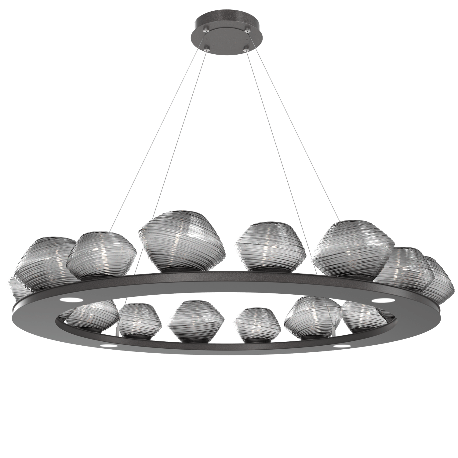 CHB0089-0D-GP-S-Hammerton-Studio-Mesa-48-inch-ring-chandelier-with-graphite-finish-and-smoke-blown-glass-shades-and-LED-lamping