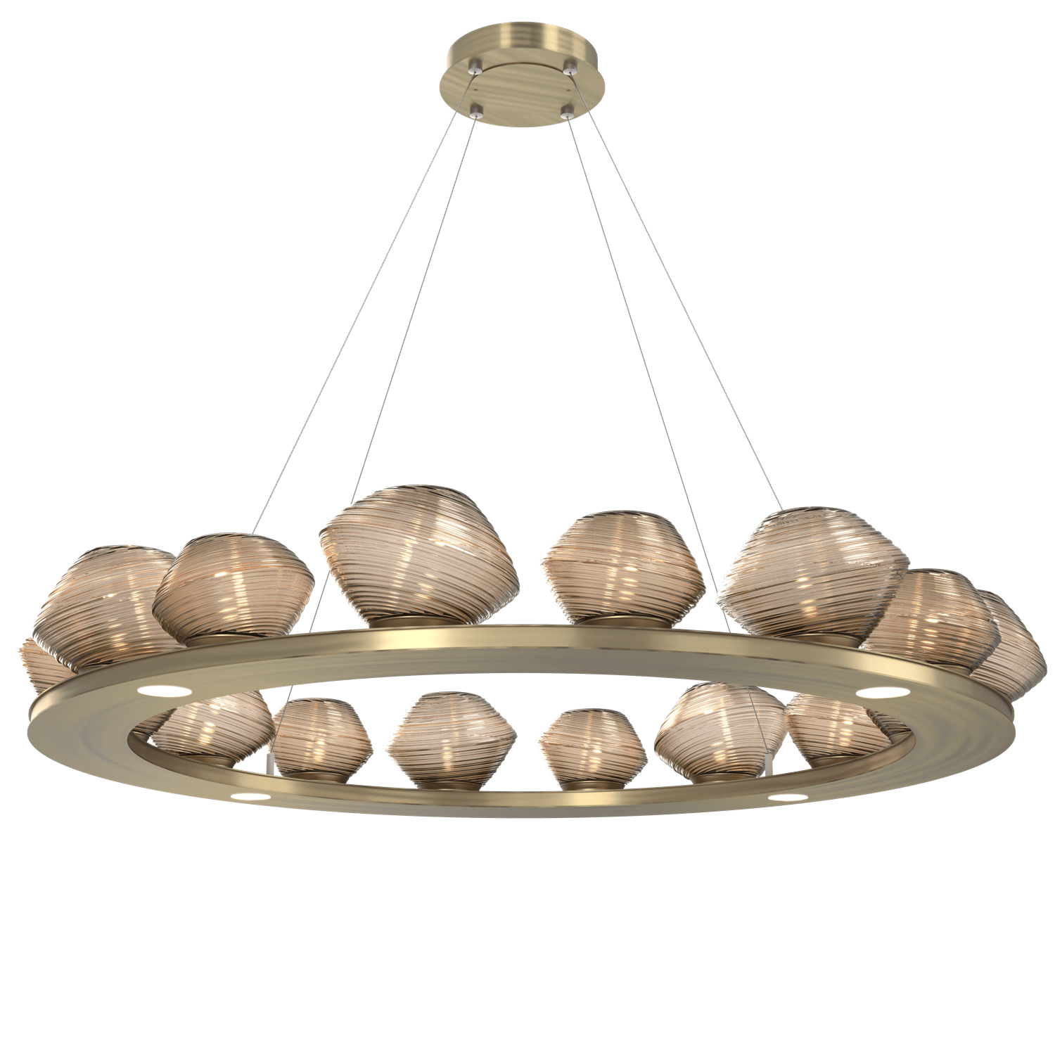 CHB0089-0D-HB-B-Hammerton-Studio-Mesa-48-inch-ring-chandelier-with-heritage-brass-finish-and-bronze-blown-glass-shades-and-LED-lamping
