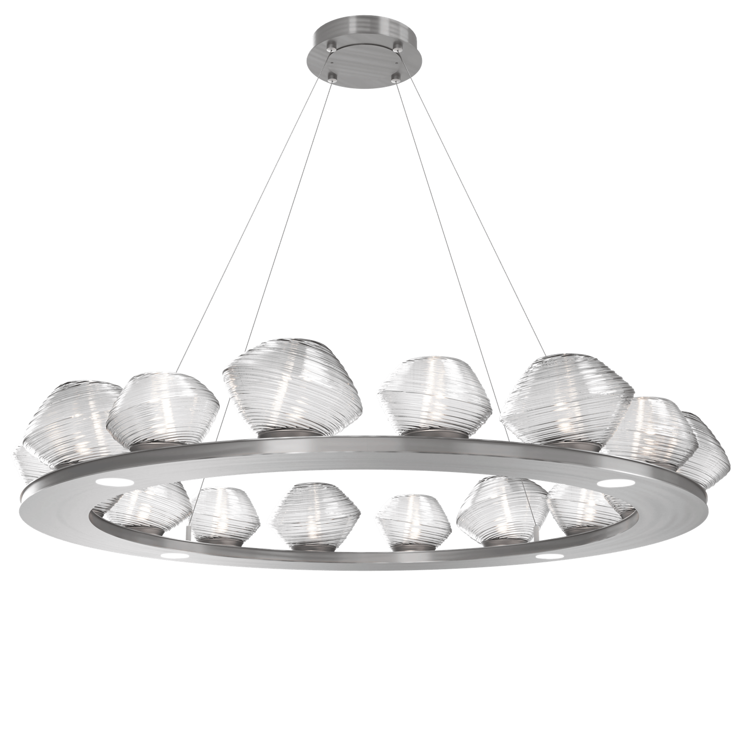 CHB0089-0D-SN-C-Hammerton-Studio-Mesa-48-inch-ring-chandelier-with-satin-nickel-finish-and-clear-blown-glass-shades-and-LED-lamping