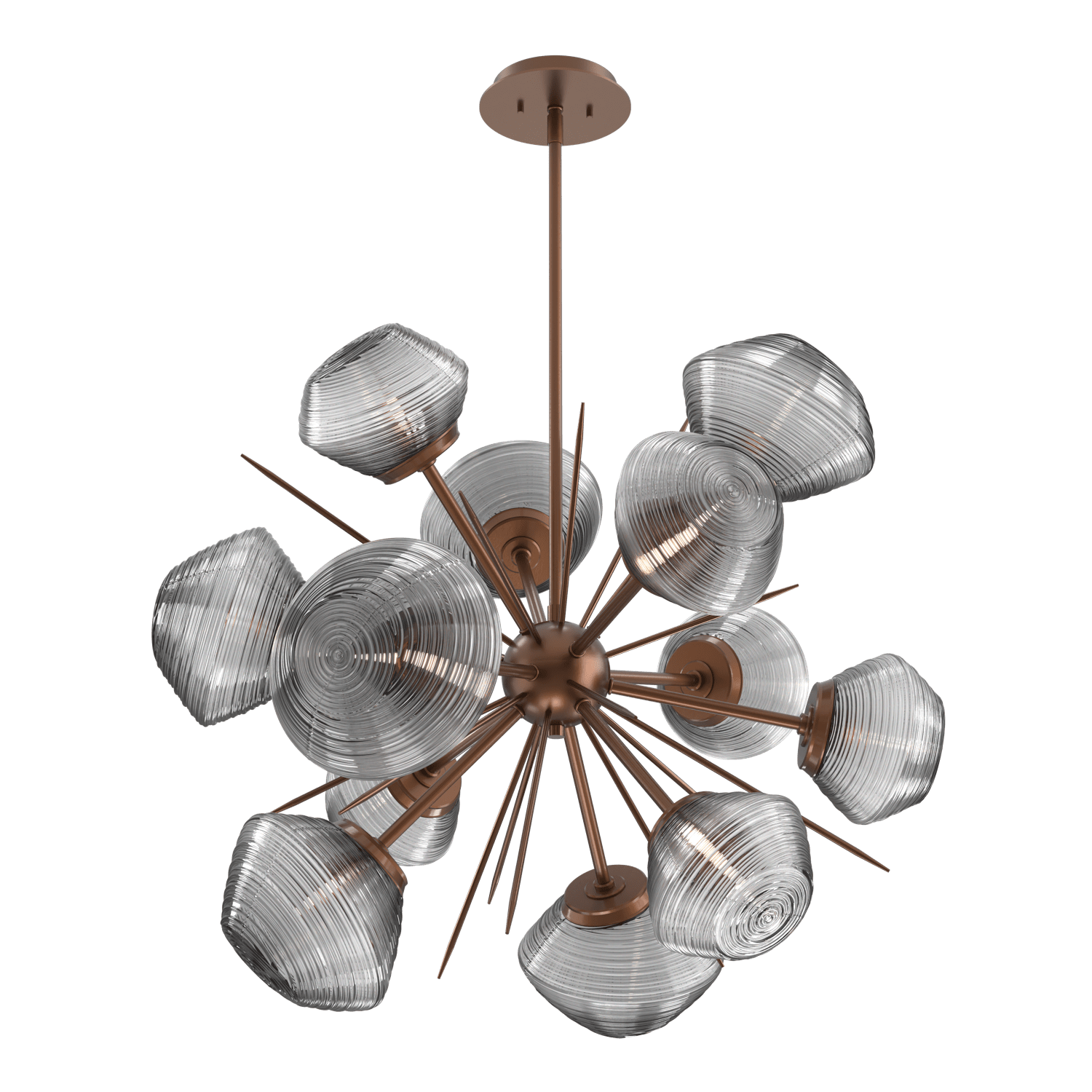 CHB0089-0G-BB-S-Hammerton-Studio-Mesa-36-inch-starburst-chandelier-with-burnished-bronze-finish-and-smoke-blown-glass-shades-and-LED-lamping