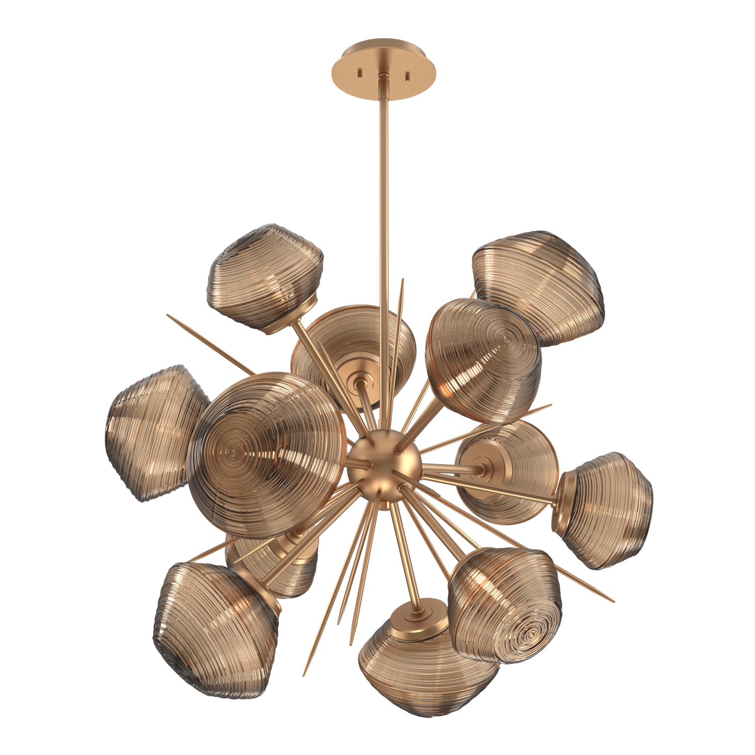 CHB0089-0G-NB-B-Hammerton-Studio-Mesa-36-inch-starburst-chandelier-with-novel-brass-finish-and-bronze-blown-glass-shades-and-LED-lamping