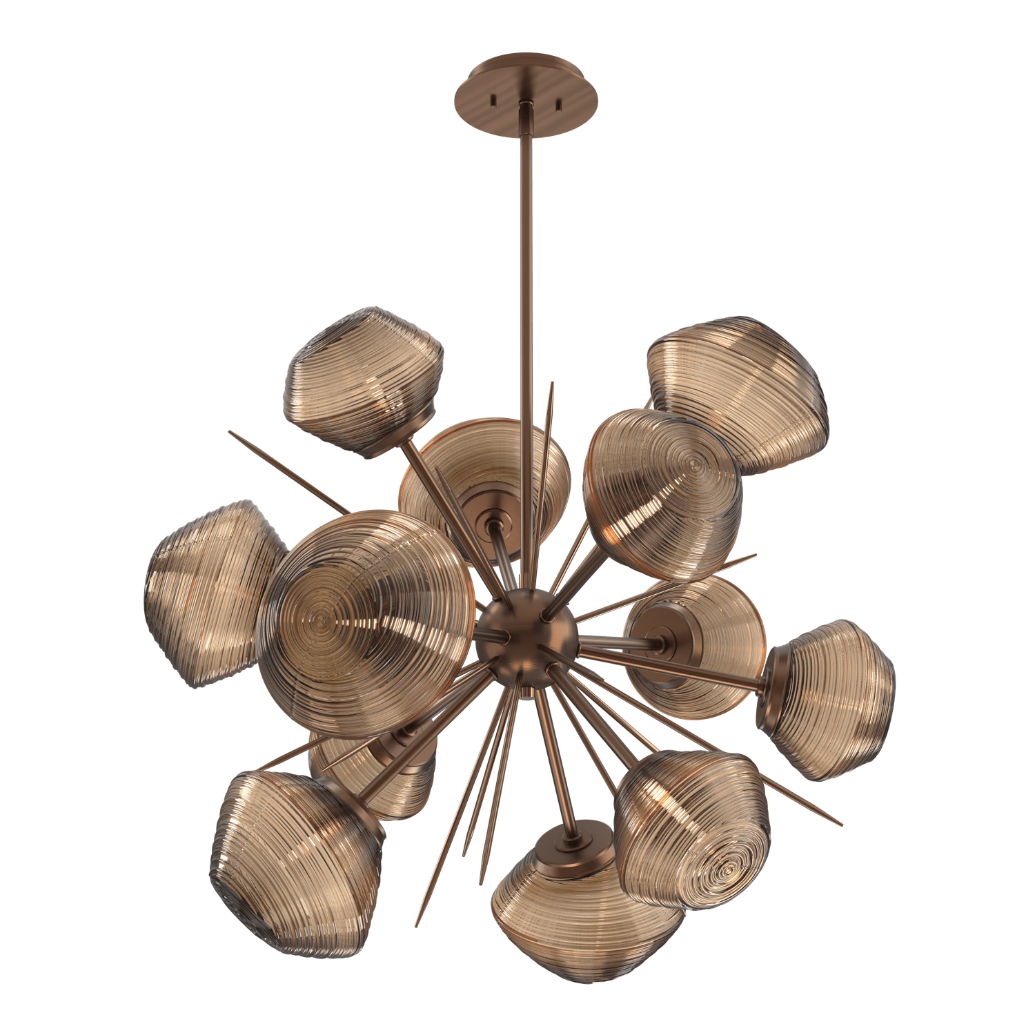 CHB0089-0G-RB-B-Hammerton-Studio-Mesa-36-inch-starburst-chandelier-with-oil-rubbed-bronze-finish-and-bronze-blown-glass-shades-and-LED-lamping