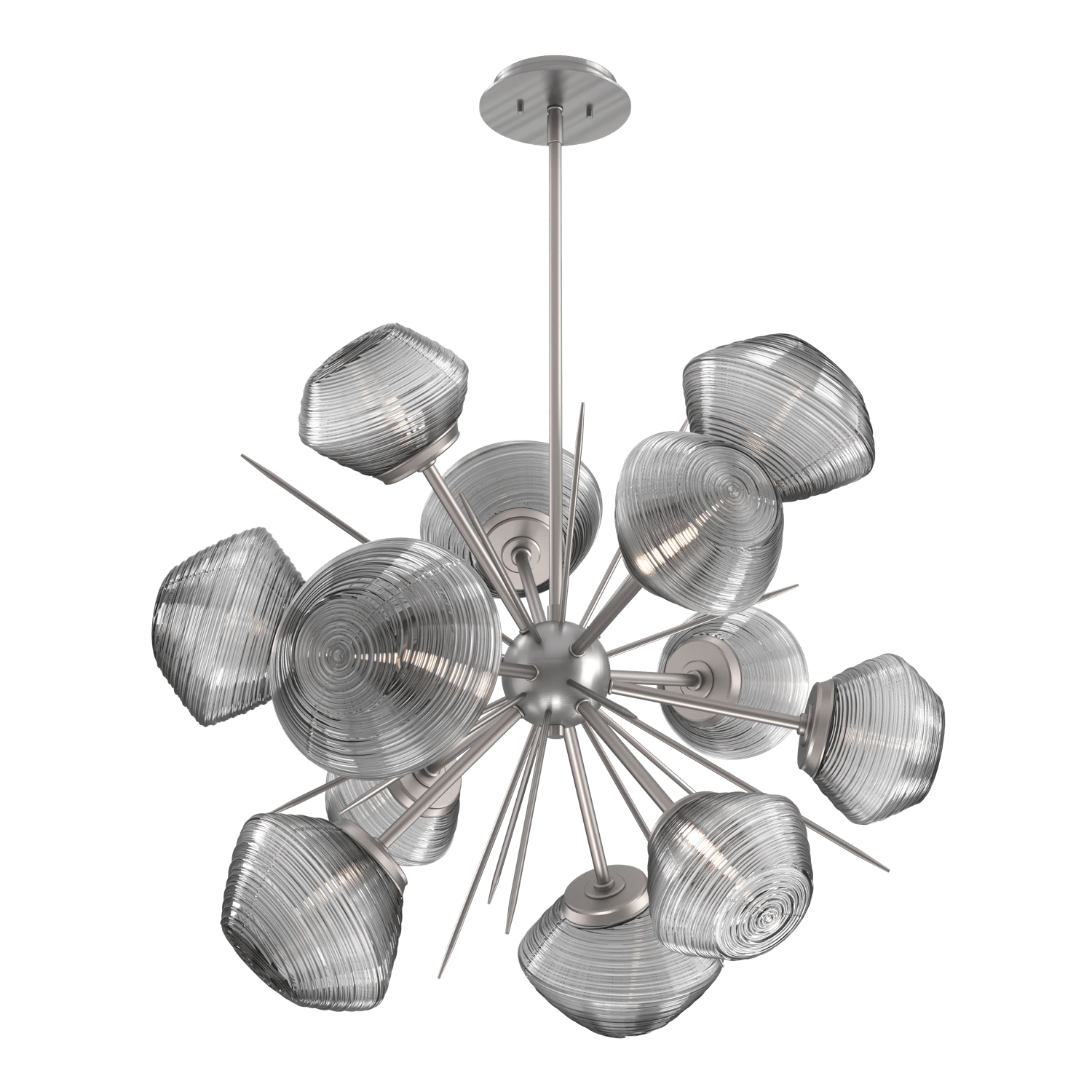 CHB0089-0G-SN-S-Hammerton-Studio-Mesa-36-inch-starburst-chandelier-with-satin-nickel-finish-and-smoke-blown-glass-shades-and-LED-lamping