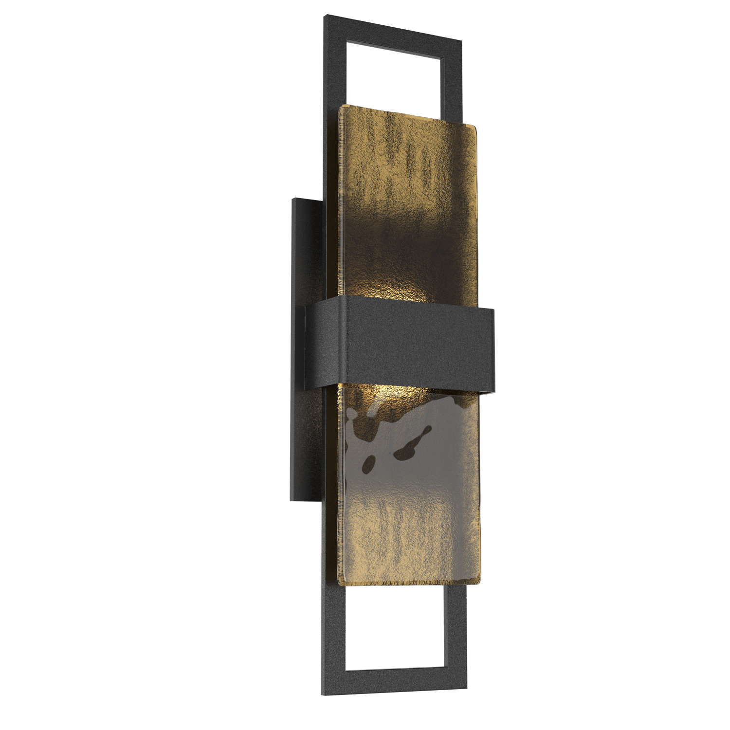 ODB0085-01-TB-BG-Hammerton-Studio-Sasha-20-inch-outdoor-sconce-with-textured-black-finish-and-bronze-granite-glass-shades-and-LED-lamping