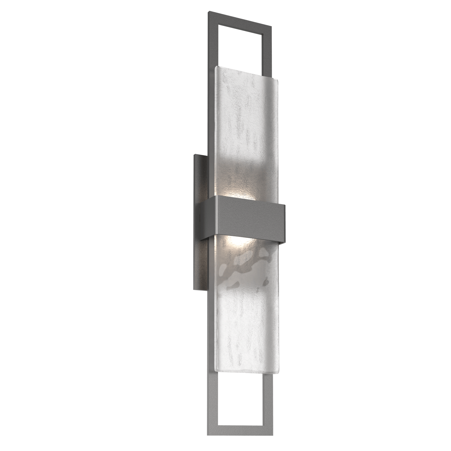 ODB0085-02-AG-CG-Hammerton-Studio-Sasha-28-inch-outdoor-sconce-with-argento-grey-finish-and-clear-granite-glass-shades-and-LED-lamping