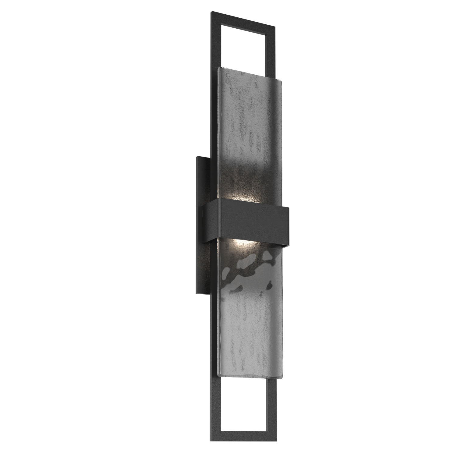 ODB0085-02-TB-SG-Hammerton-Studio-Sasha-28-inch-outdoor-sconce-with-textured-black-finish-and-smoke-granite-glass-shades-and-LED-lamping