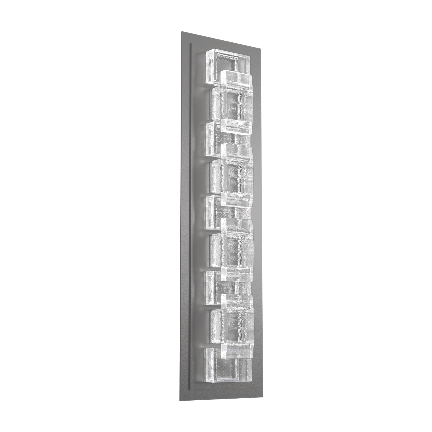 ODB0087-02-AG-TE-Hammerton-Studio-Tessera-28-inch-outdoor-sconce-with-argento-grey-finish-and-clear-tetro-cast-glass-shade-and-LED-lamping